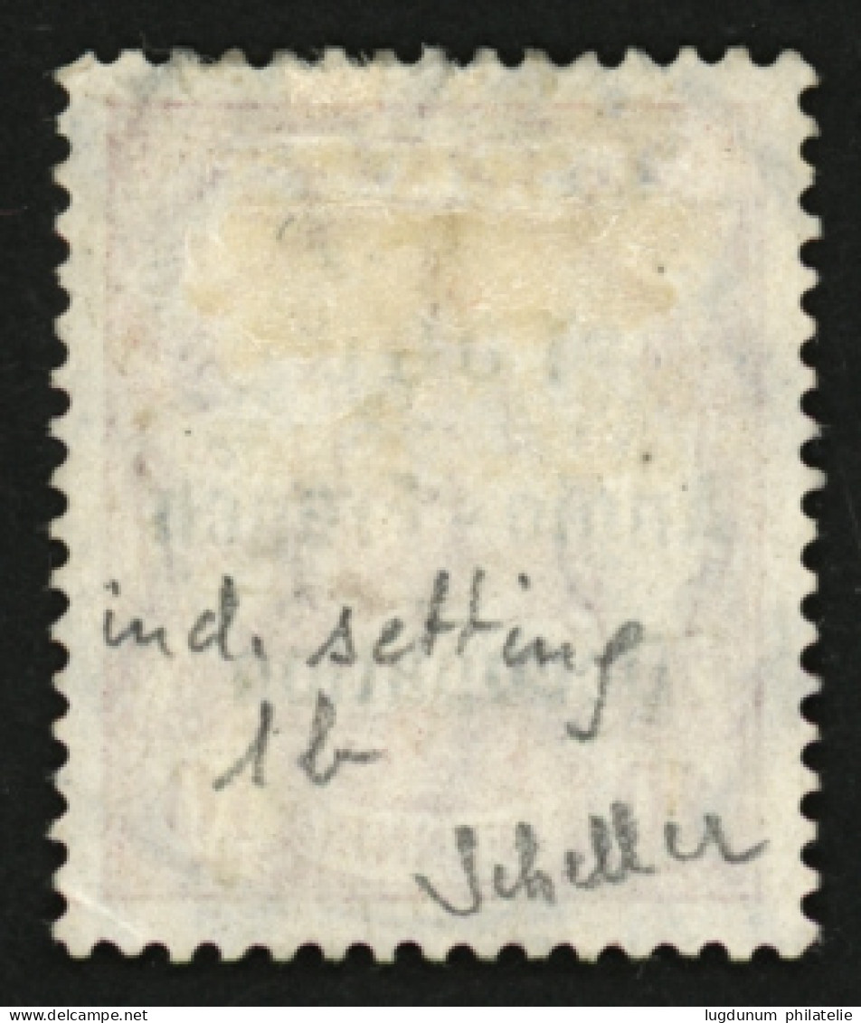 TOGO : 10pf Type I (n°34) INDIVIDUAL SETTING 1b Petit O Et O Large à TOGO. O Large à Occupation Oblitéré. RARE. Signé SC - Sonstige & Ohne Zuordnung