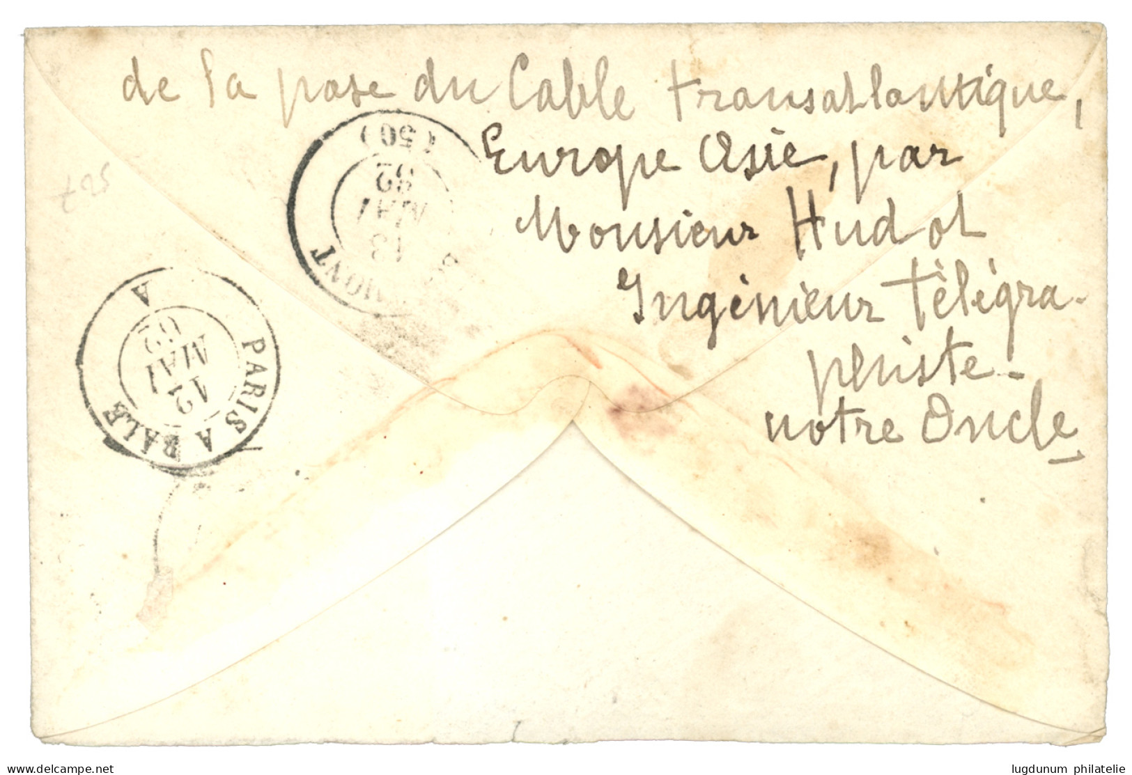 BUREAU A -SAIGON - Fin De L' Accord FRANCO-BRITANNIQUE : 1862 Paire 40c (n°16) Obl. CECA + CORPS EXP. CHINE Bau A 31 Mar - Army Postmarks (before 1900)