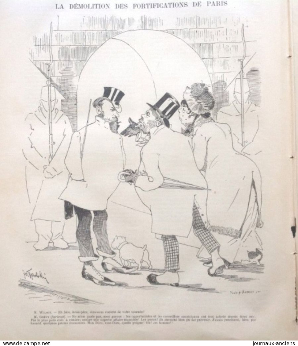 1882 LE MONDE PARISIEN - TRÉSOR DE SAINT DENIS - MUSÉ RÉPUBLICAINE - DÉMOLITION DES FORTIFICATIONS DE PARIS - Mr OUSTRY - Zeitschriften - Vor 1900