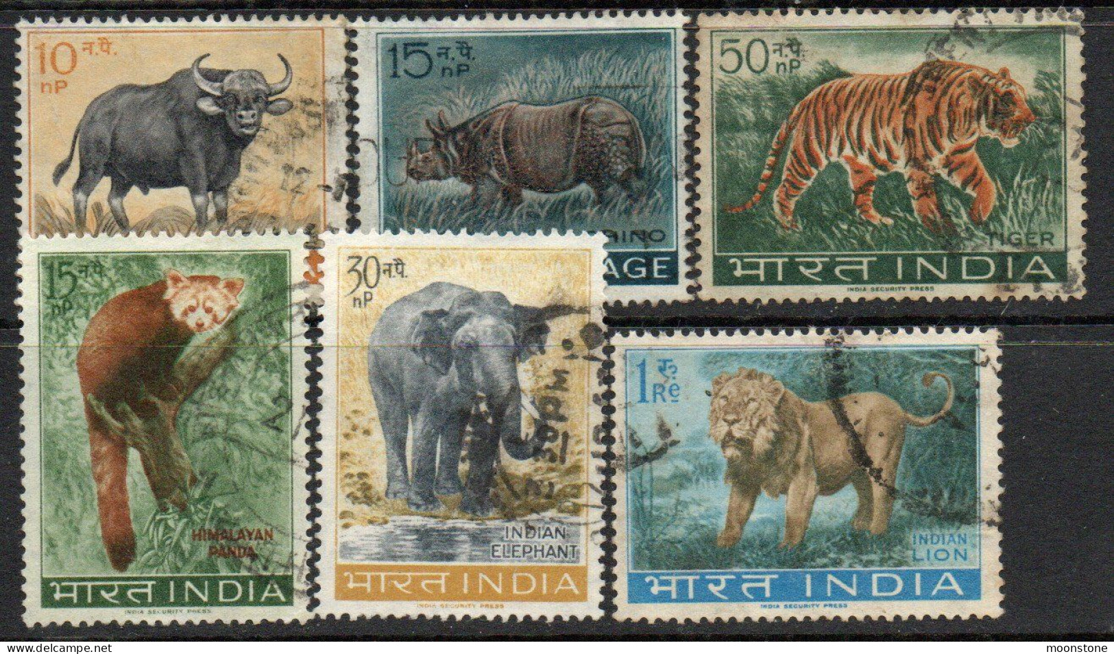 India 1963 Wildlife Preservation Set Of 6, Used , SG 472/6 (E) - Usati