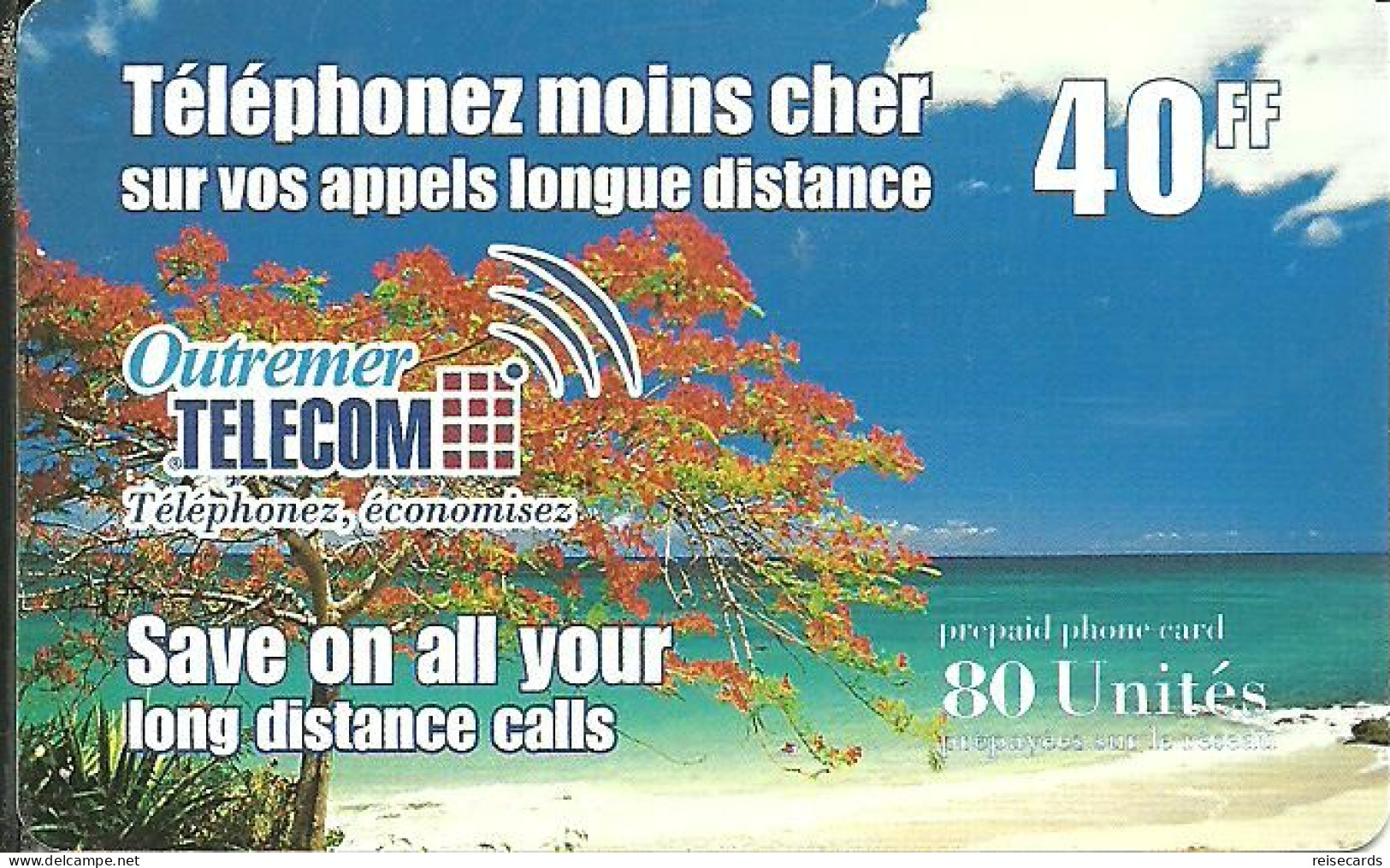 France: Prepaid Outremer Telecom Beach - Sonstige & Ohne Zuordnung