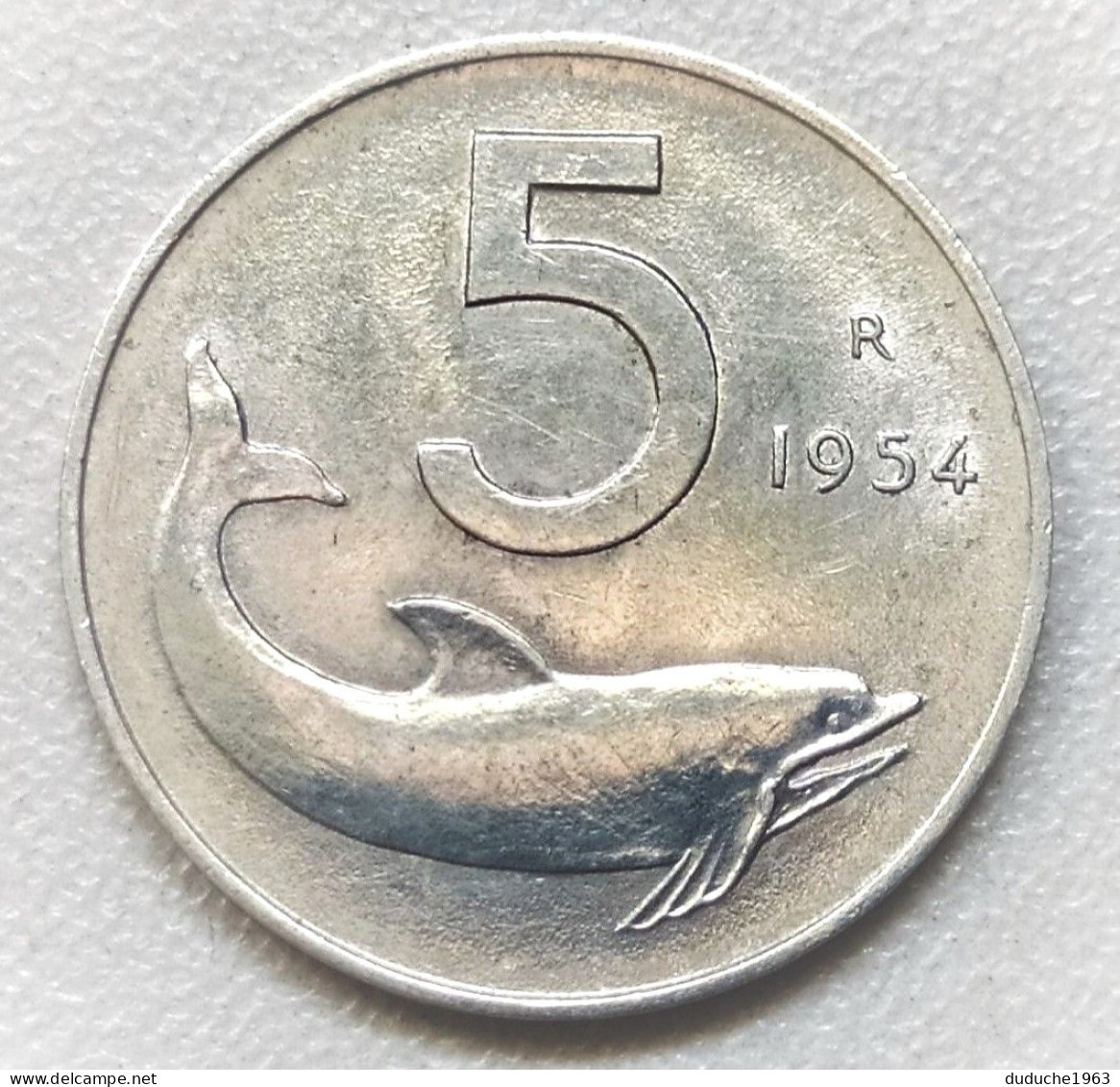 Italie - 5 Lire 1954 - 5 Liras