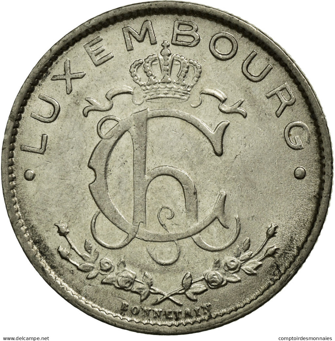 Monnaie, Luxembourg, Charlotte, Franc, 1924, TTB, Nickel, KM:35 - Luxembourg