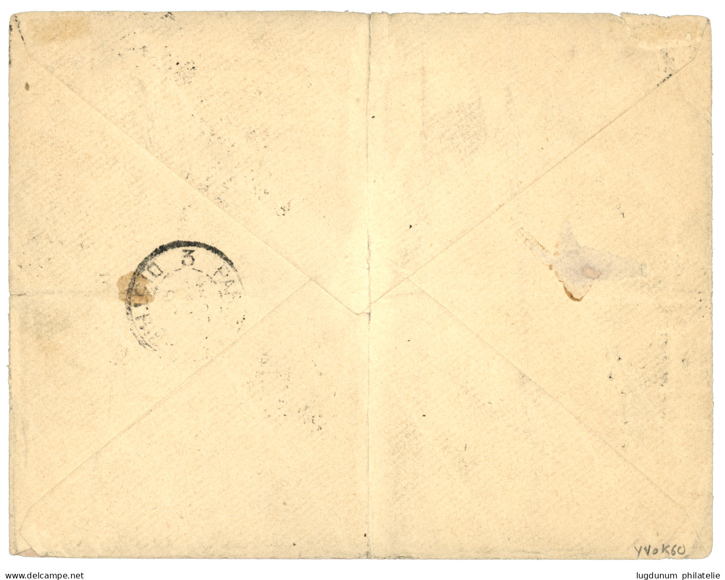 MADAGASCAR : 1893 ELLIPSE 2 Exemplaires 25 S/ 3c (n°25), 1 Ex. Léger Pli D' Angle Sur Enveloppe RECOMMANDEE Pour PARIS.  - Autres & Non Classés