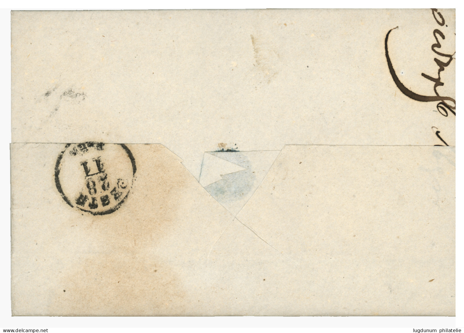 SOFIA : 1857 Superb Cachet SOPHIA + "18" Tax Marking On Entire Letter To PEST With Arrival Cds. Exceptionnal Quality !. - Autres & Non Classés