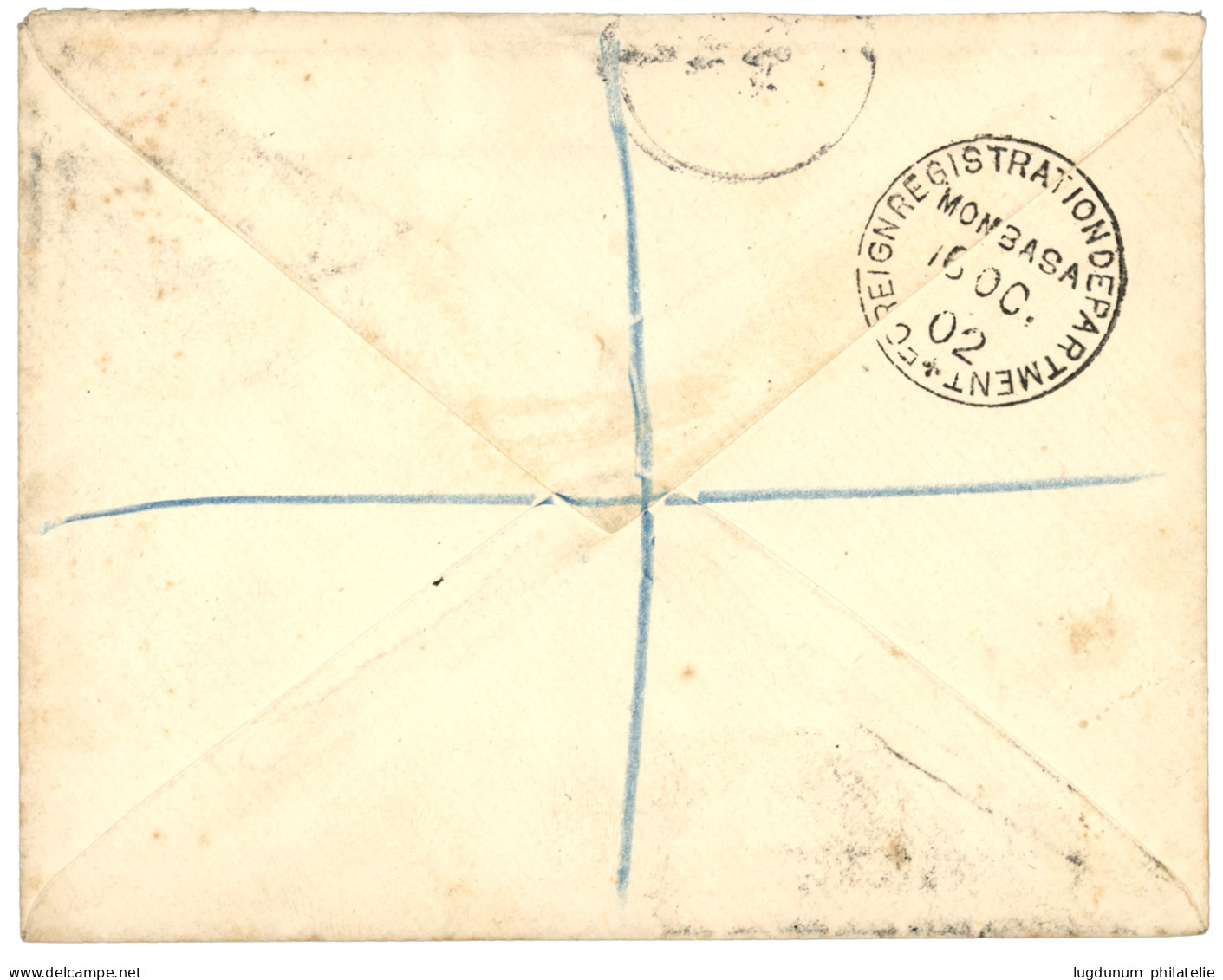 BRITISH EAST AFRICA : 1902 2a + 2 1/2a Canc. TAVETA On REGISTERED Envelope To MISSION House LEIPZIG. Vvf. - Other & Unclassified