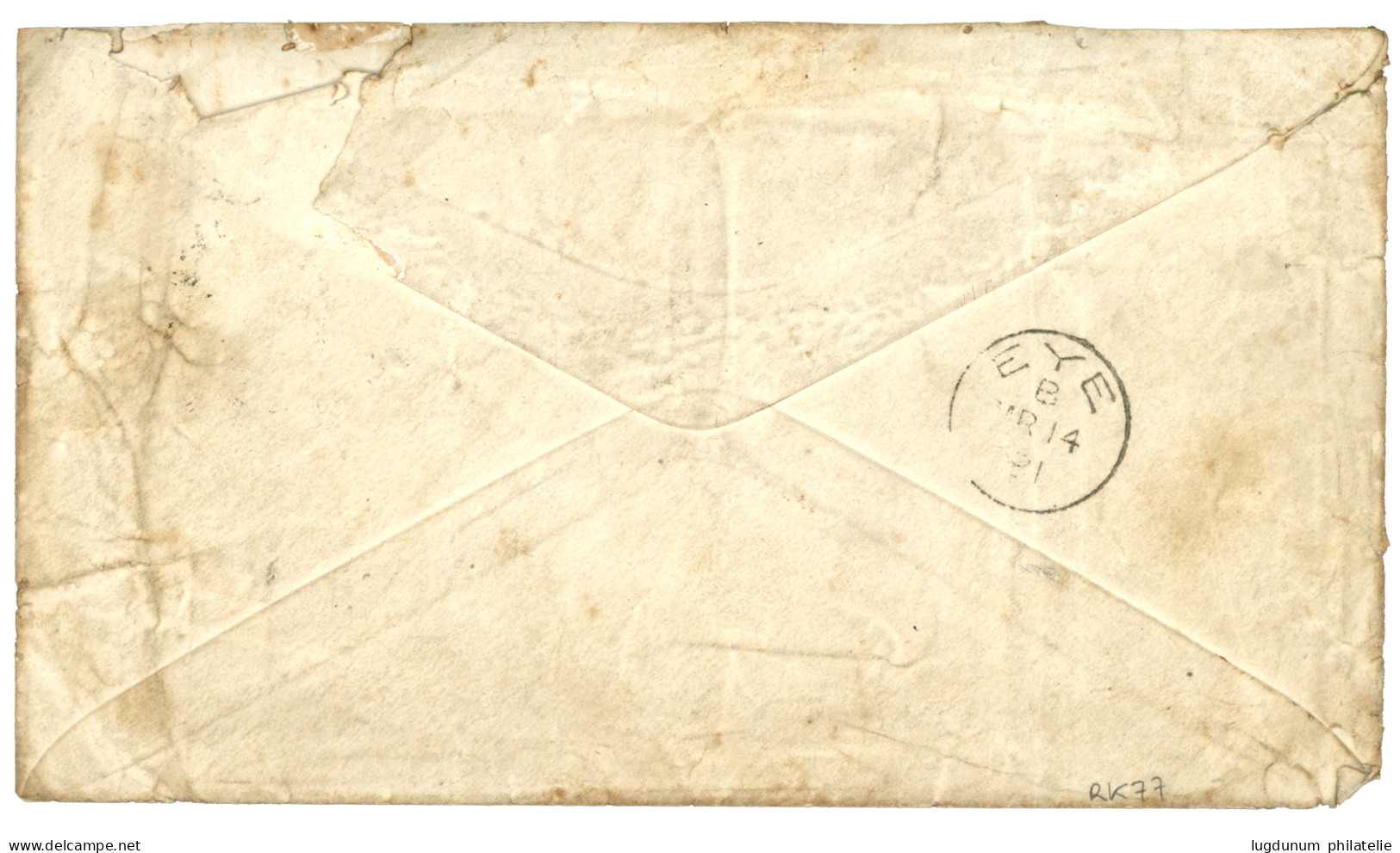 CHILE - Sailor's Concessionary Rate : 1881 GB Pair 1d (pl.192) Canc. C35 + PANAMA On Extraordinary Hand Painted Envelope - Cile