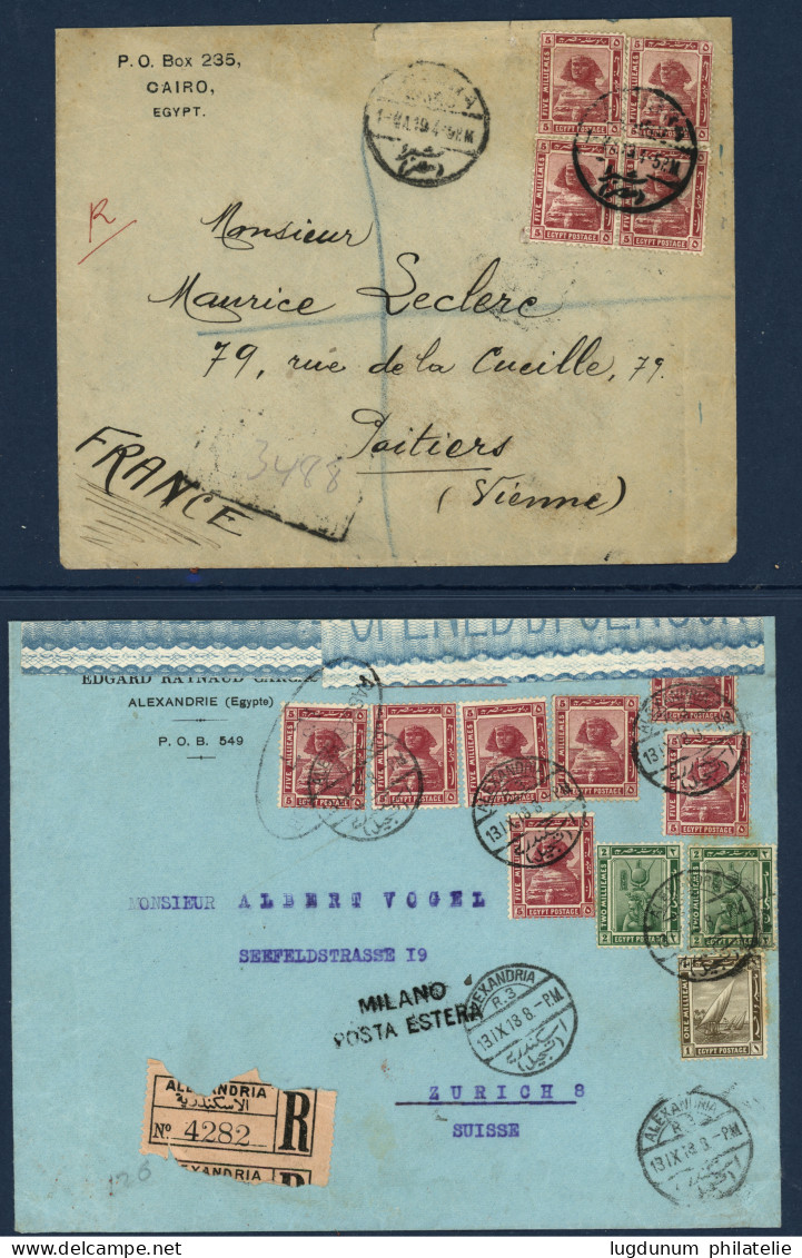 EGYPT - PICTORIALS Issues : Lot Of 23 Covers (Wreck Ship RUSSIE, VAPORE D' ALESSANDRIA , Censors ..... See Web. Vf. - Autres & Non Classés