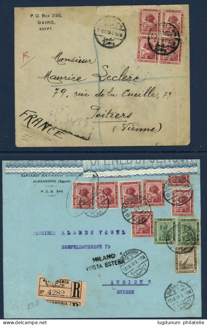 EGYPT - PICTORIALS Issues : Lot Of 23 Covers (Wreck Ship RUSSIE, VAPORE D' ALESSANDRIA , Censors ..... See Web. Vf. - Otros & Sin Clasificación