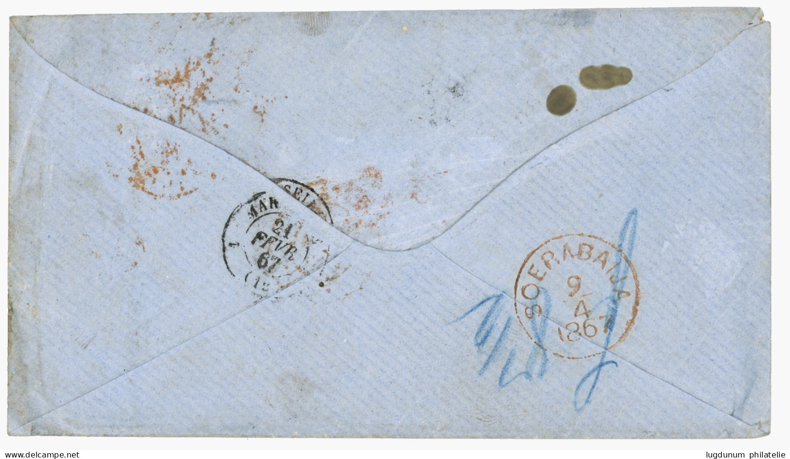 SAXONY - Destination NETHERLAND INDIES : 1867 2 Ngr + 3 Ngr (x3) + Pair 3pfg Canc. 11 + ALTENBURG On Envelope To SORABAY - Sachsen