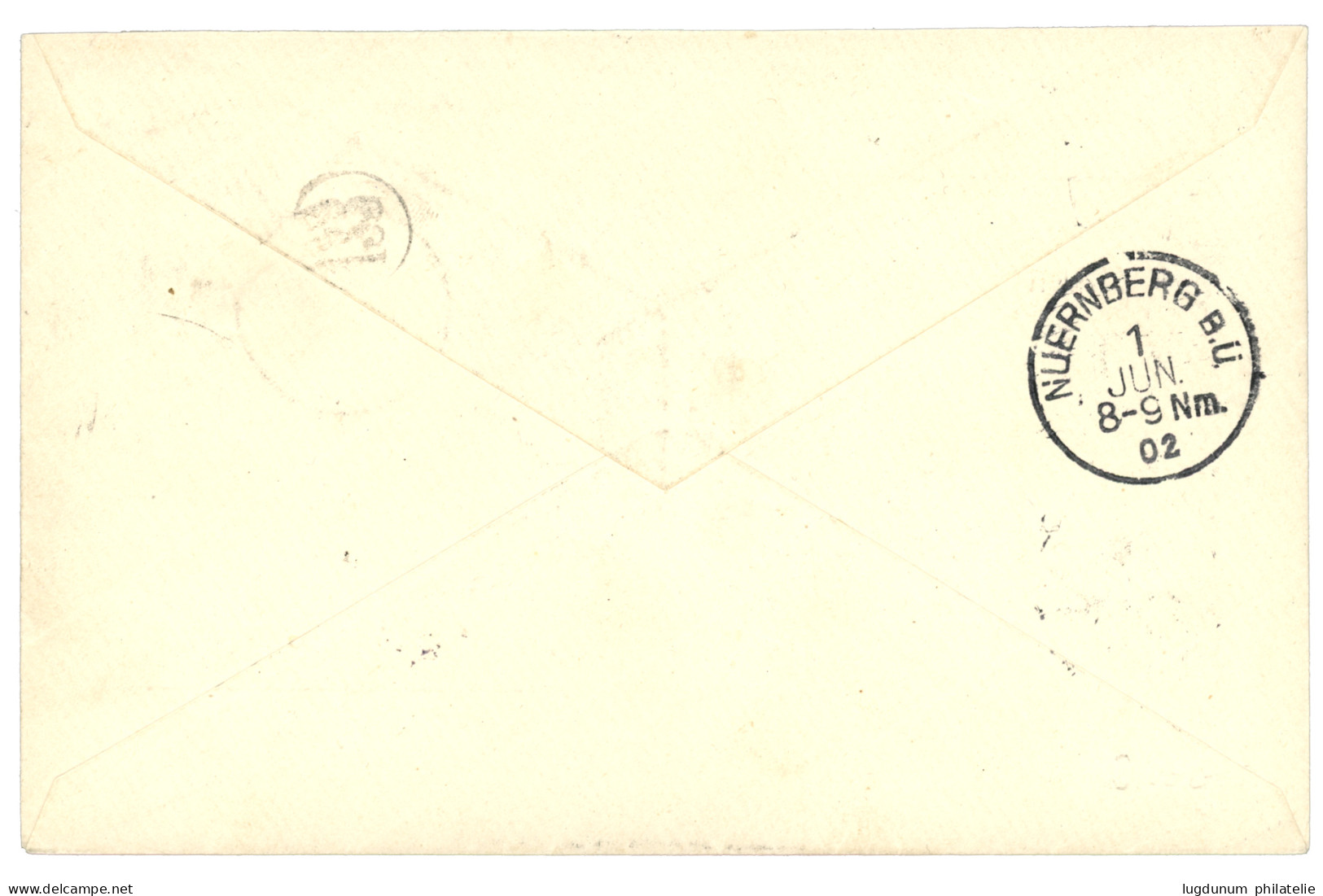 GERMAN SOUTH WEST AFRICA : 1902 40pf Block Of 4 Canc. OMARURU On REGISTERED Envelope To GERMANY. Vvf. - Africa Tedesca Del Sud-Ovest