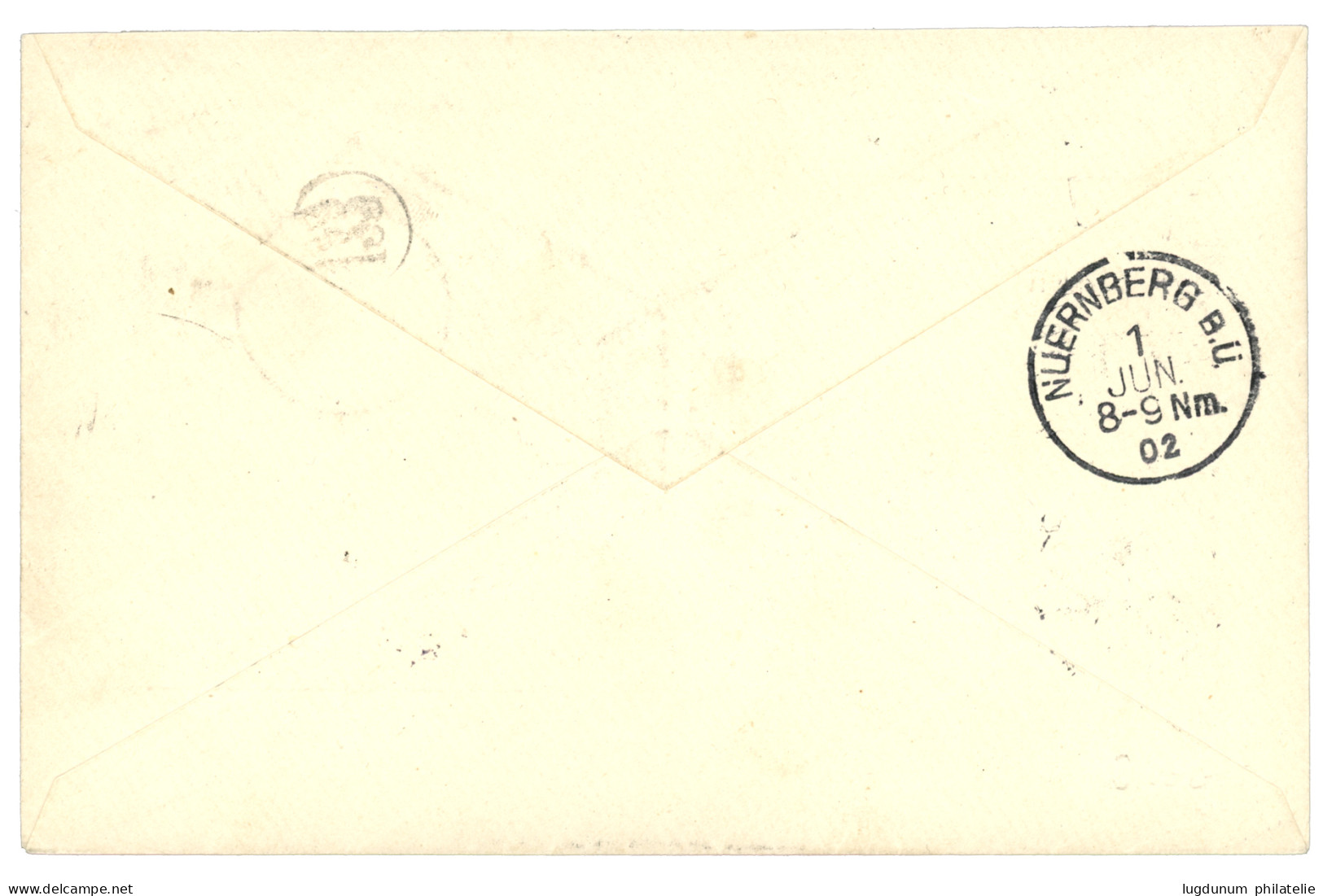 GERMAN SOUTH WEST AFRICA : 1902 40pf Block Of 4 Canc. OMARURU On REGISTERED Envelope To GERMANY. Vvf. - German South West Africa