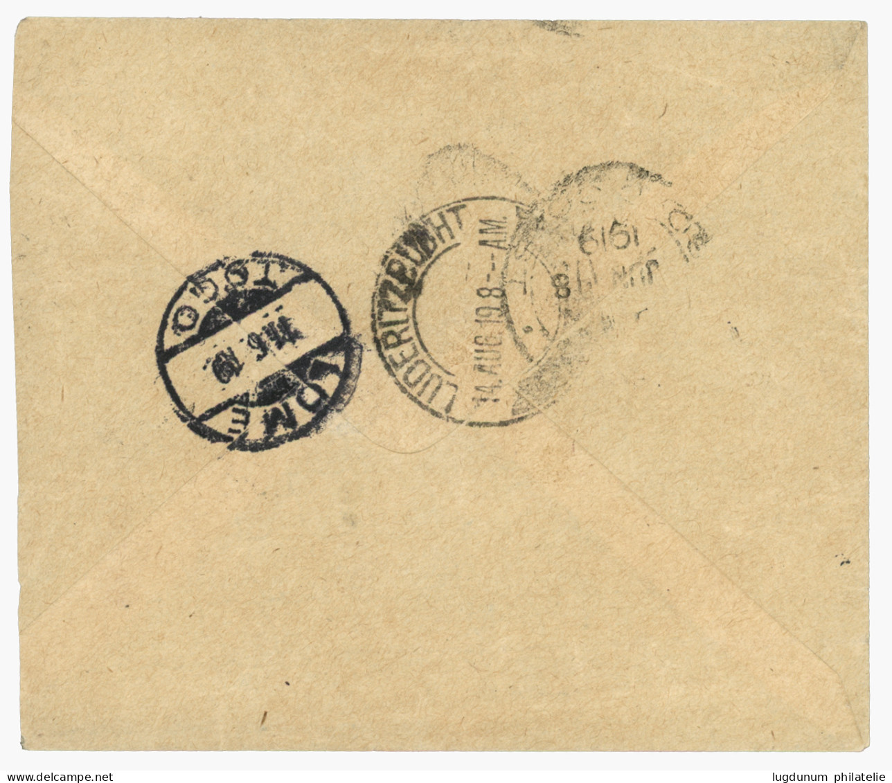 TOGO : 1919 1d Canc. STATION PALIME + PASSED BY CENSOR On Envelope To LÜDERITZBURG (SOUTH WEST AFRICA). Vf. - Togo