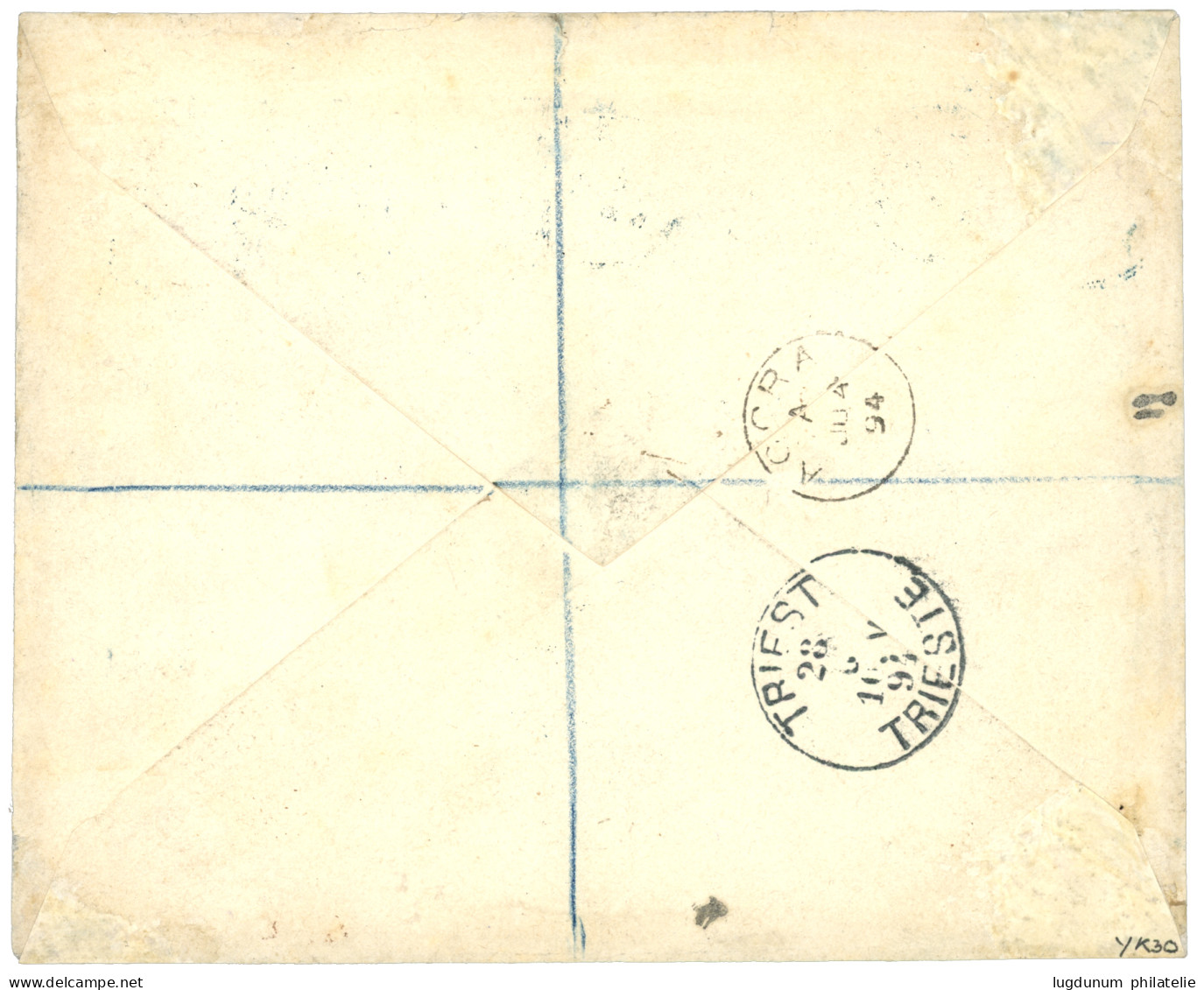 GOLD COAST - AKUSE : 1894 1/2d + 1d + 4d (x2) Canc. AKUSE On REGISTERED Cover To AUSTRIA. Superb. - Goldküste (...-1957)