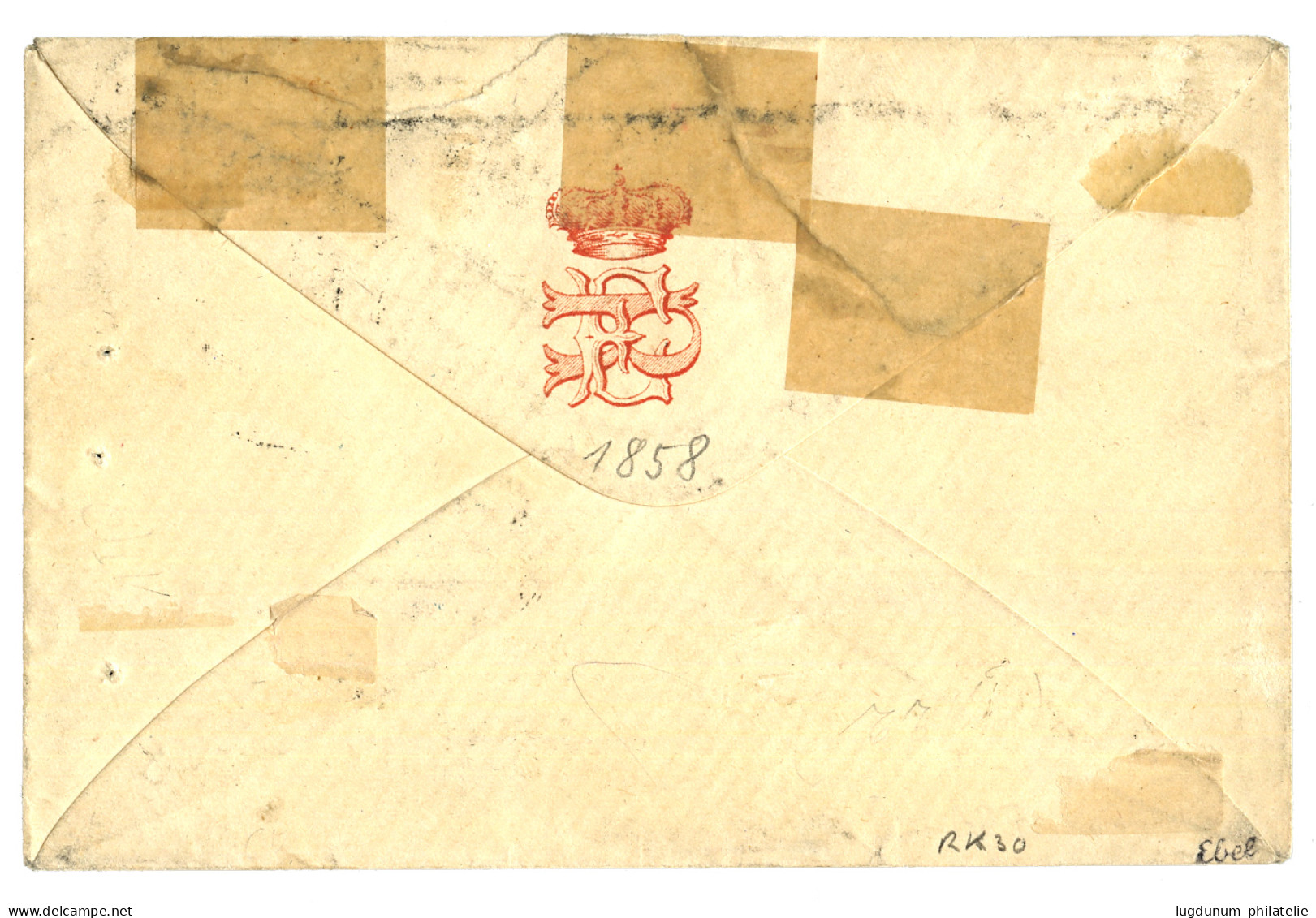 PAPAL STATES To SWEDEN : 1868 80c With Superb Margins ( 8 Filetti ) + 10c + 5c Canc. On Small Envelope From ROMA To STOC - Kerkelijke Staten