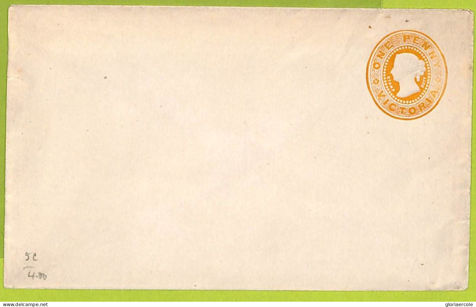 40186 - Australia VICTORIA - Postal History -  STATIONERY COVER  H & G  # 5 - Lettres & Documents