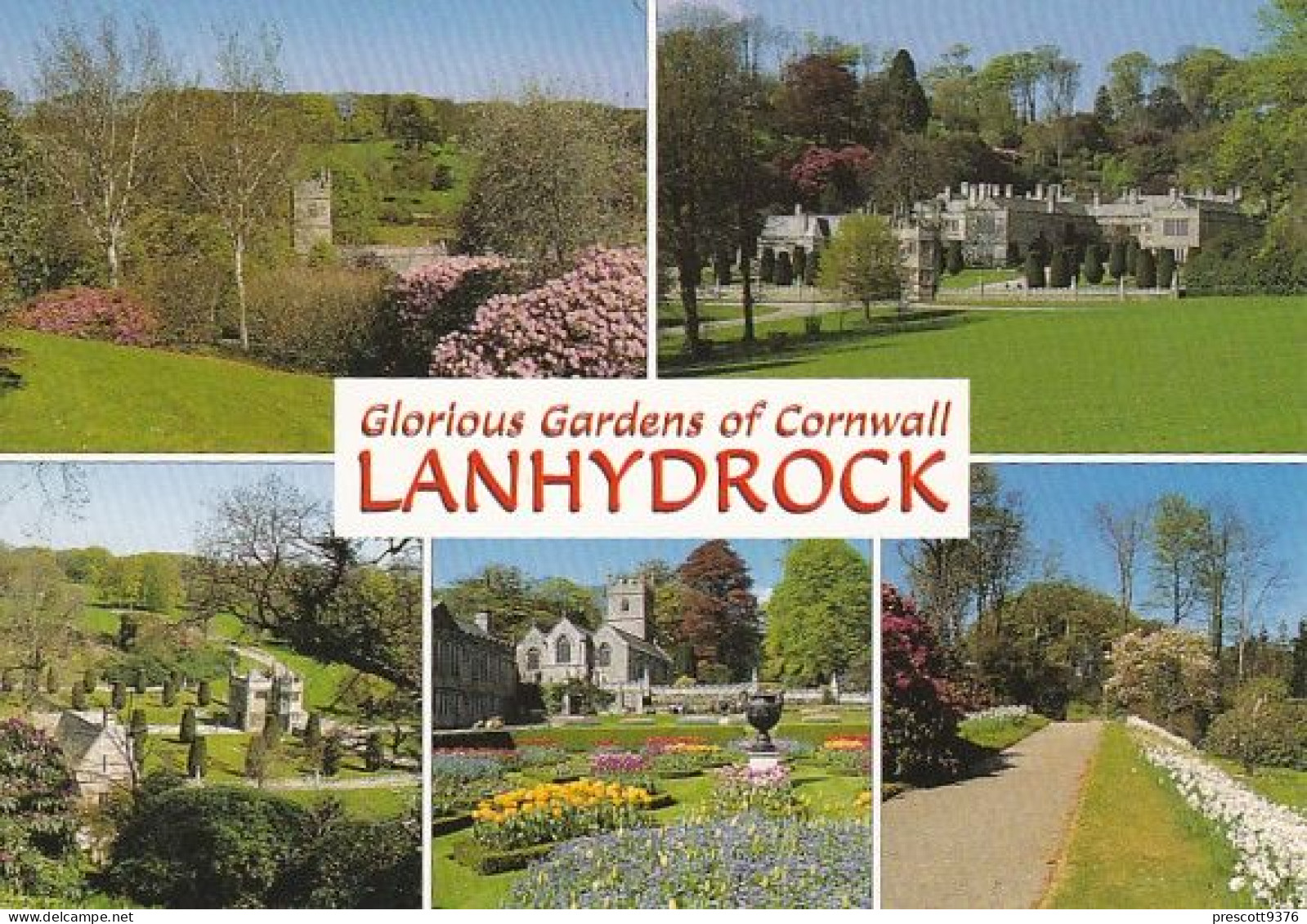 Lanhydrock - Multiview - Cornwall - Unused Postcard - Cor2 - Falmouth