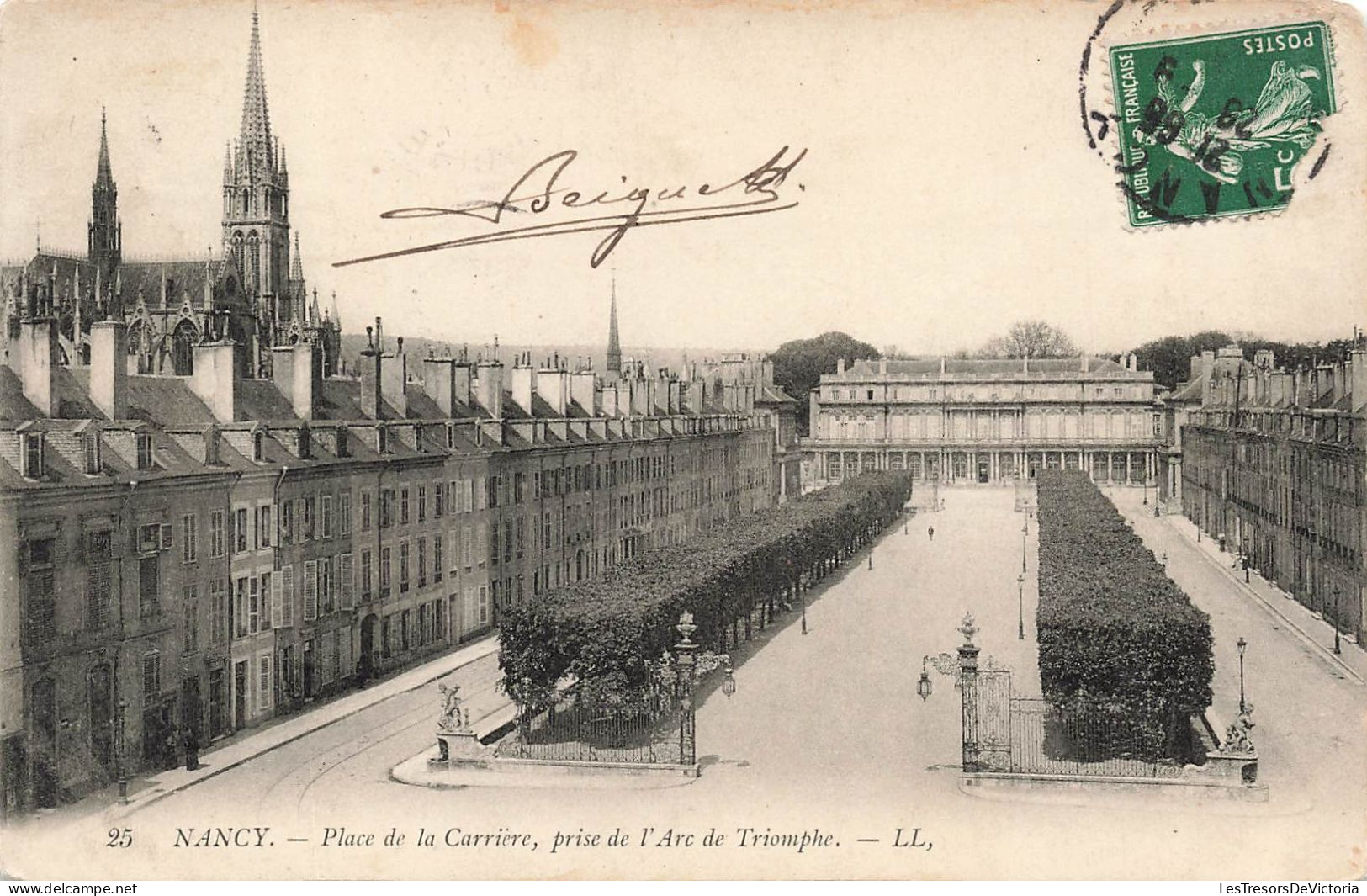 FRANCE - Nancy - Place De La Carrière - Prise De L'Arc De Triomphe - Carte Postale Ancienne - Nancy