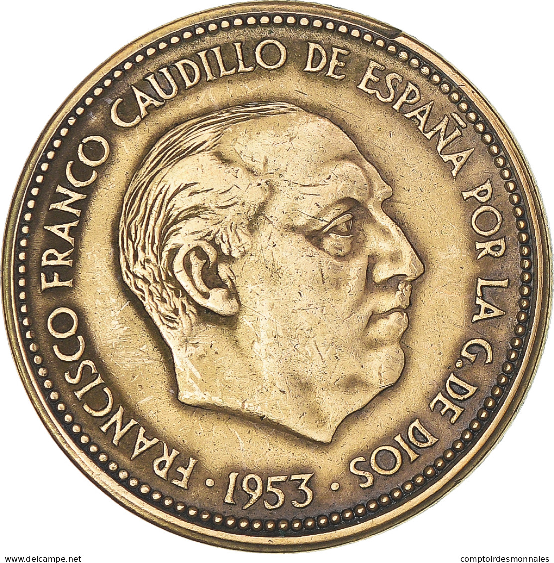 Monnaie, Espagne, 2-1/2 Pesetas, 1953 - 2 Pesetas