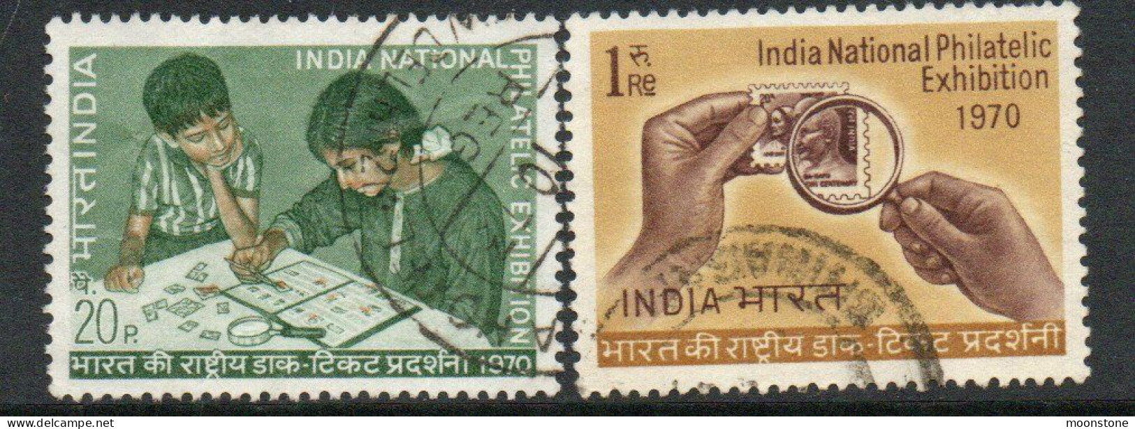 India 1970 Philatelic Exhibition Set Of 2, Used , SG 628/9 (E) - Usados