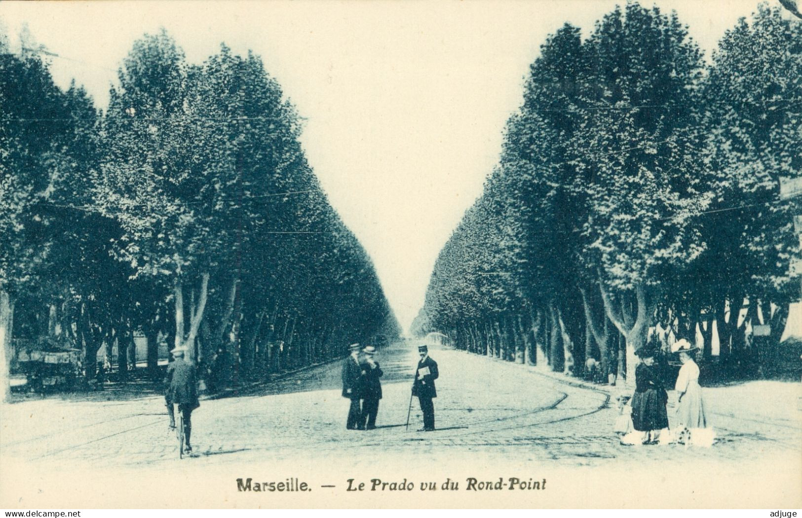 CPA - MARSEILLE - Le Prado Vu Du Rond-point - Ann.1900 Env. *2 Scans - Parken En Tuinen