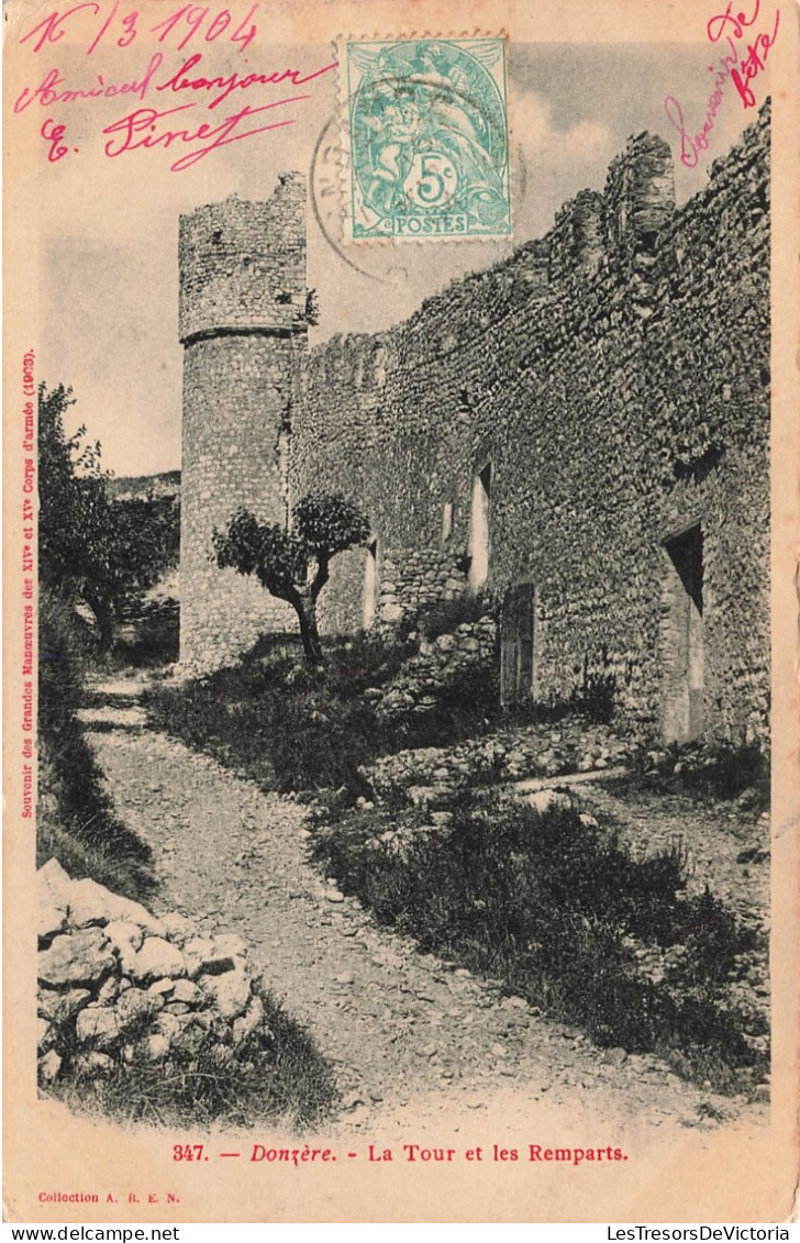 FRANCE - Donzère - Vue Sur La Tour Et Les Remparts - Vue Panoramique - De L'extérieure - Carte Postale Ancienne - Donzère