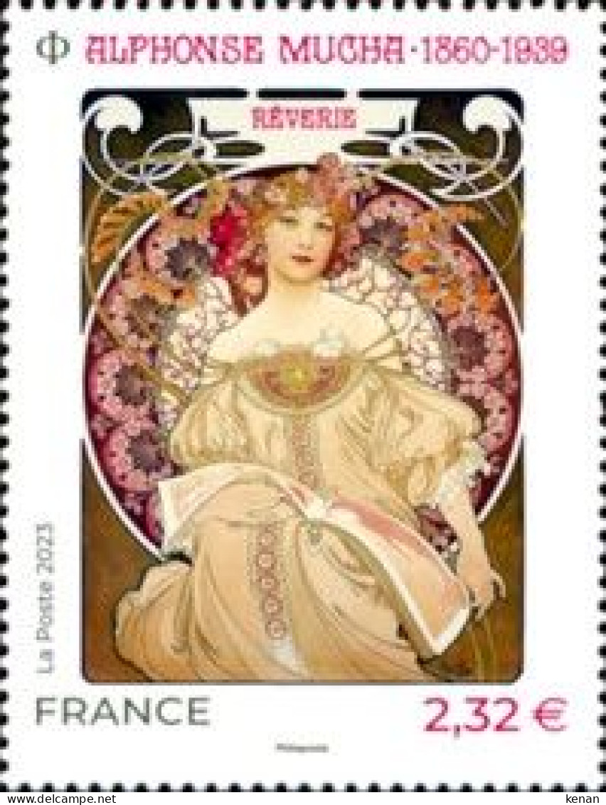 France, 2023, Alphonse Mucha, 1860-1939 (MNH) - 2023-... Marianne De L’avenir