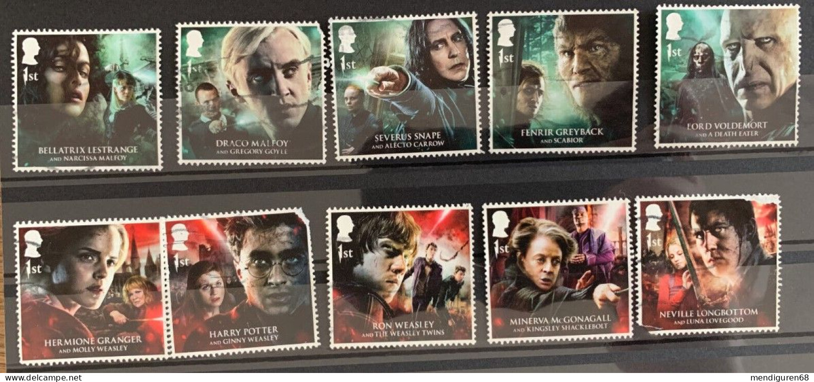 GROSSBRITANNIEN GRANDE BRETAGNE GB 2023 HARRY POTTER SET 10V USED  SG 5083-92 MI 5311-20 YT 5702-11 SN 4431-40 - Oblitérés