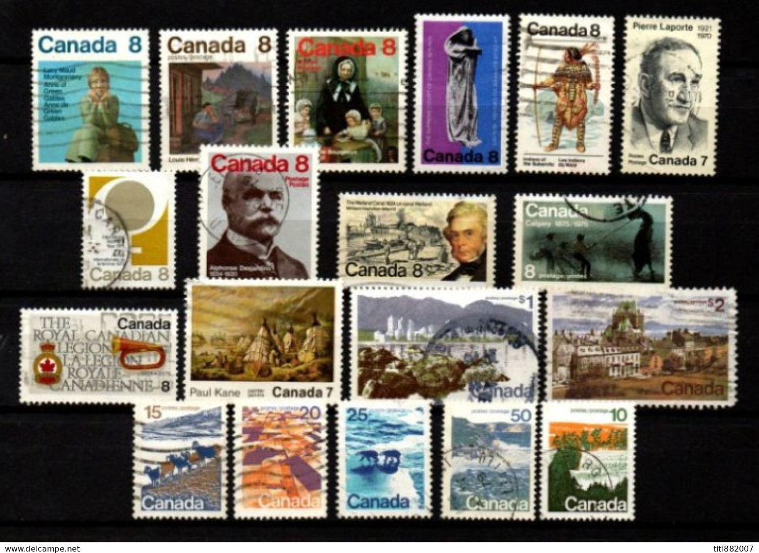 CANADA    -       1970 / 75 .  L O T   De  19 Oblitérés. - Used Stamps