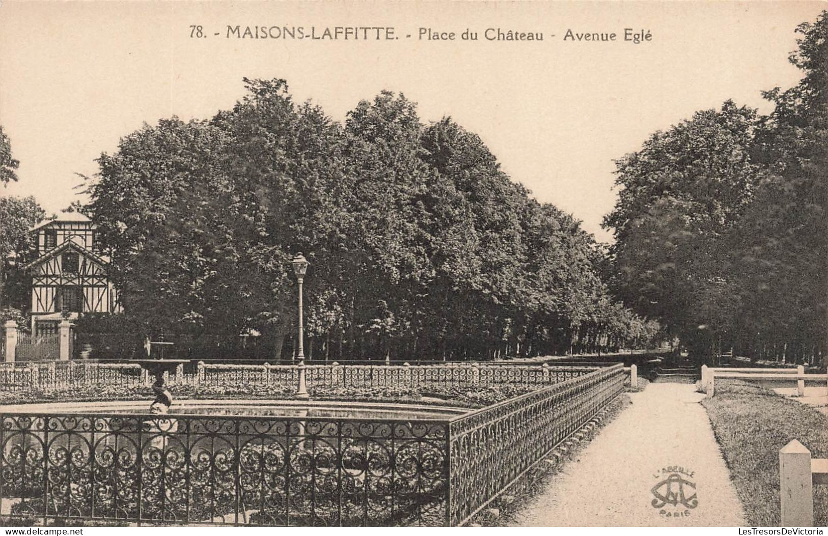 FRANCE - Maisons Laffitte - Place Du Château - Avenue Eglé - Carte Postale - Maisons-Laffitte