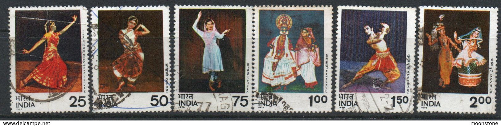 India 1975 Dances Set Of 6, Used , SG 779/84 (E) - Oblitérés