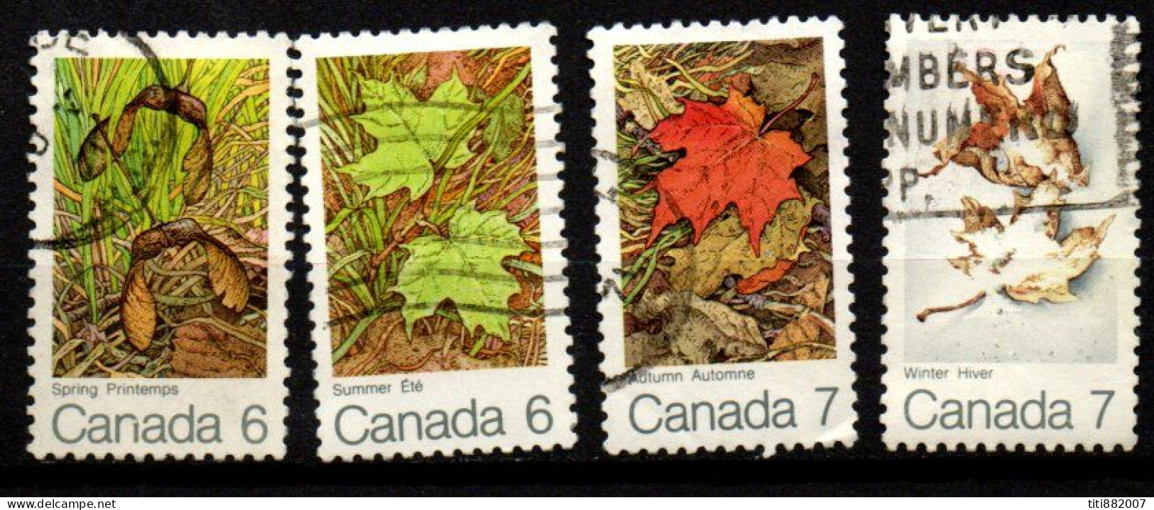 CANADA    -       1971 .  Série  4 Saisons.  Oblitérés - Used Stamps