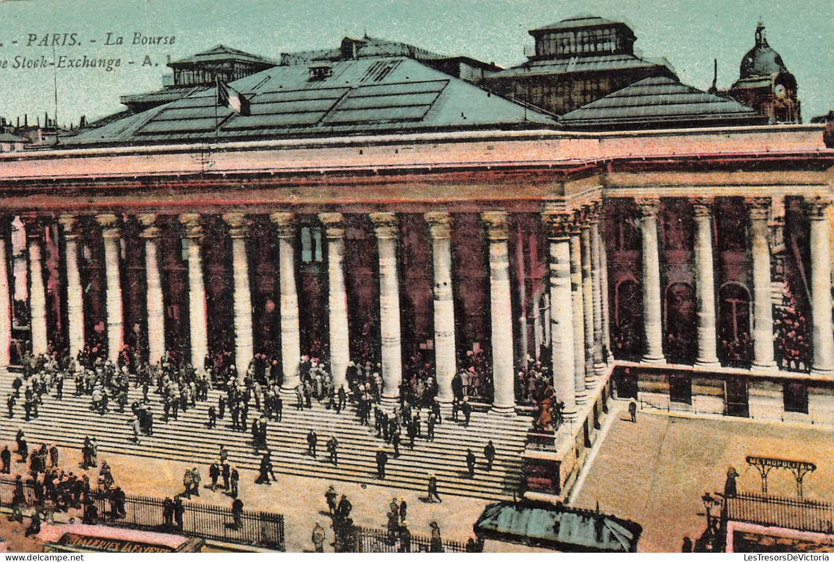 FRANCE - Paris - La Bourse - Animé - Carte Postale Ancienne - Autres & Non Classés