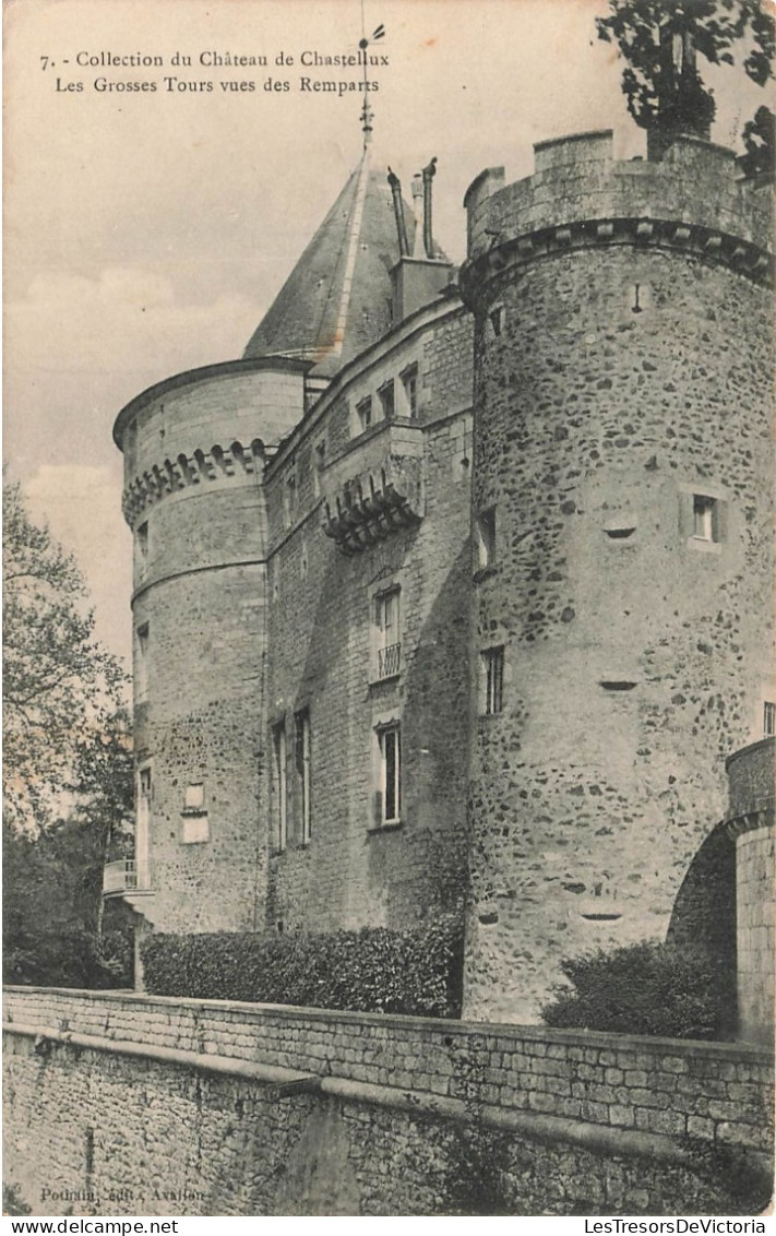 FRANCE - Collection Du Château De Chastellux - Les Grosses Tours Vues Des Remparts - Panoramique- Carte Postale Ancienne - Avallon