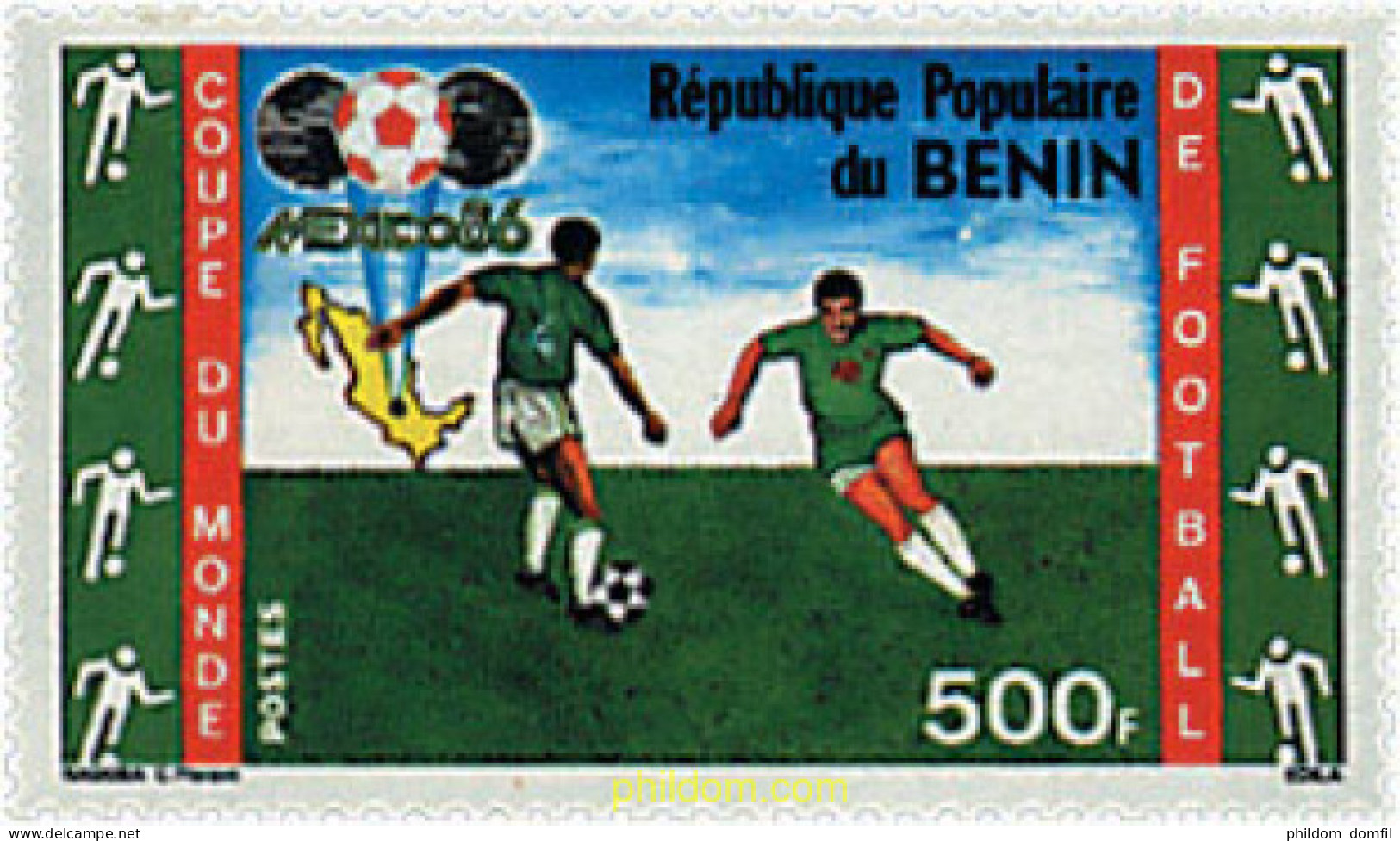 729281 HINGED BENIN 1986 COPA DEL MUNDO DE FUTBOL. MEXICO-86 - Benin - Dahomey (1960-...)