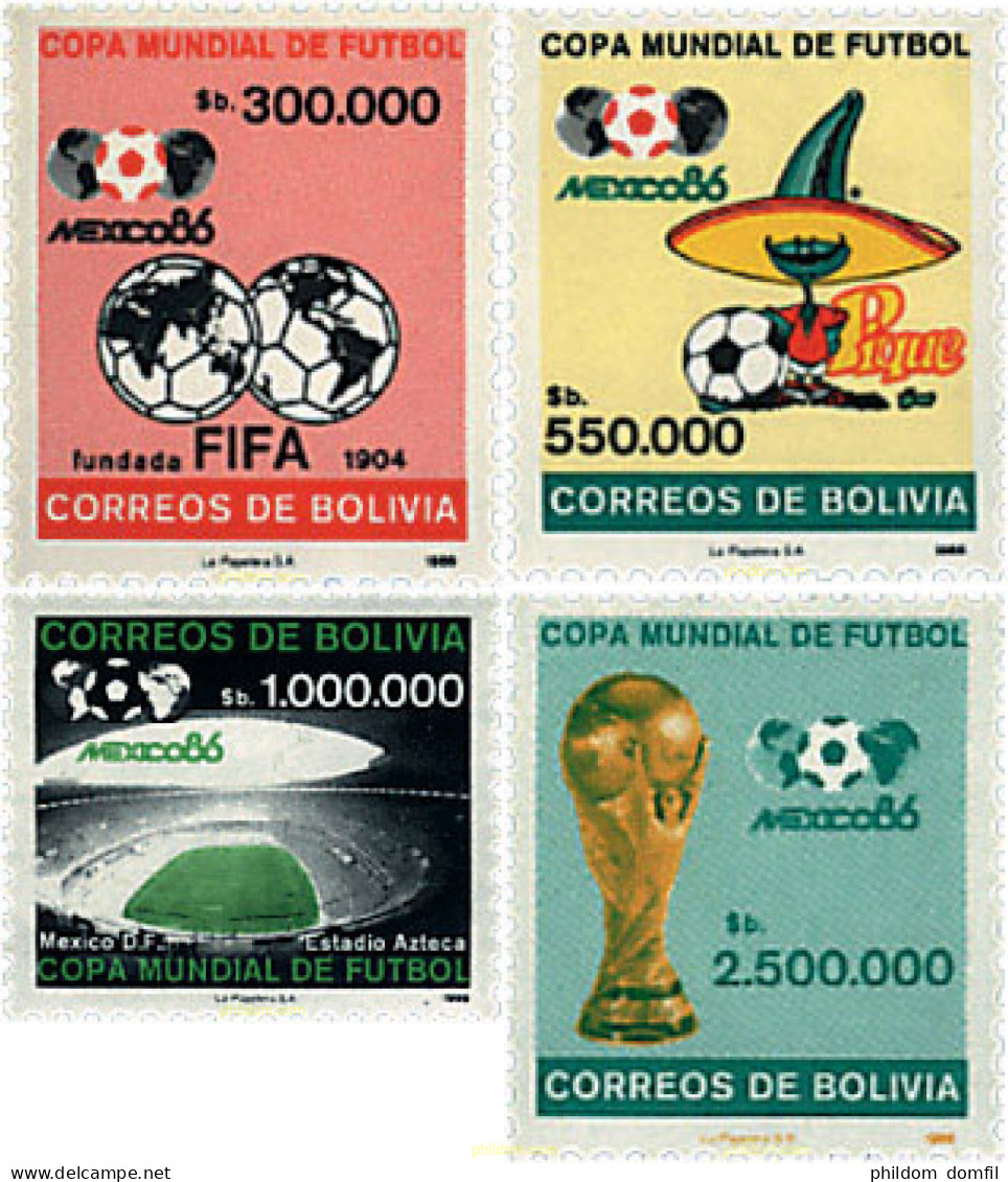 729282 HINGED BOLIVIA 1986 COPA DEL MUNDO DE FUTBOL. MEXICO-86 - Bolivia