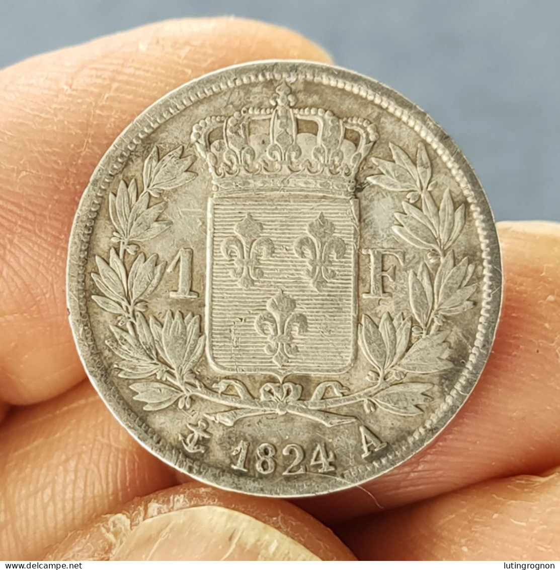 Louis XVIII – 1 Franc 1824 A - 1 Franc