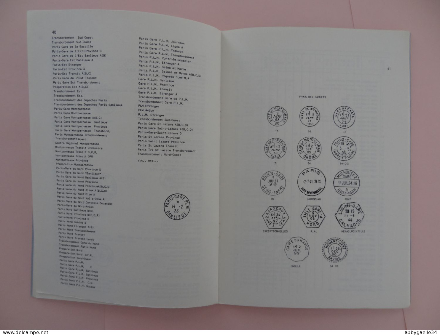 Catalogue Bureaux Ambulants 1845-1965 Cachets De Gares 1854-1960 Jean Pothion La Poste Aux Lettres 1986 - Frankrijk