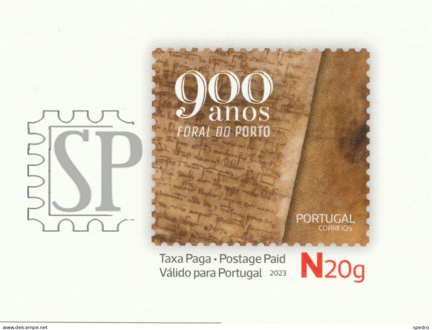 Portugal 2023 Bilhete Postal 900 Anos Da Carta De Foral Do Porto Inteiro Stationary Card - Postal Stationery