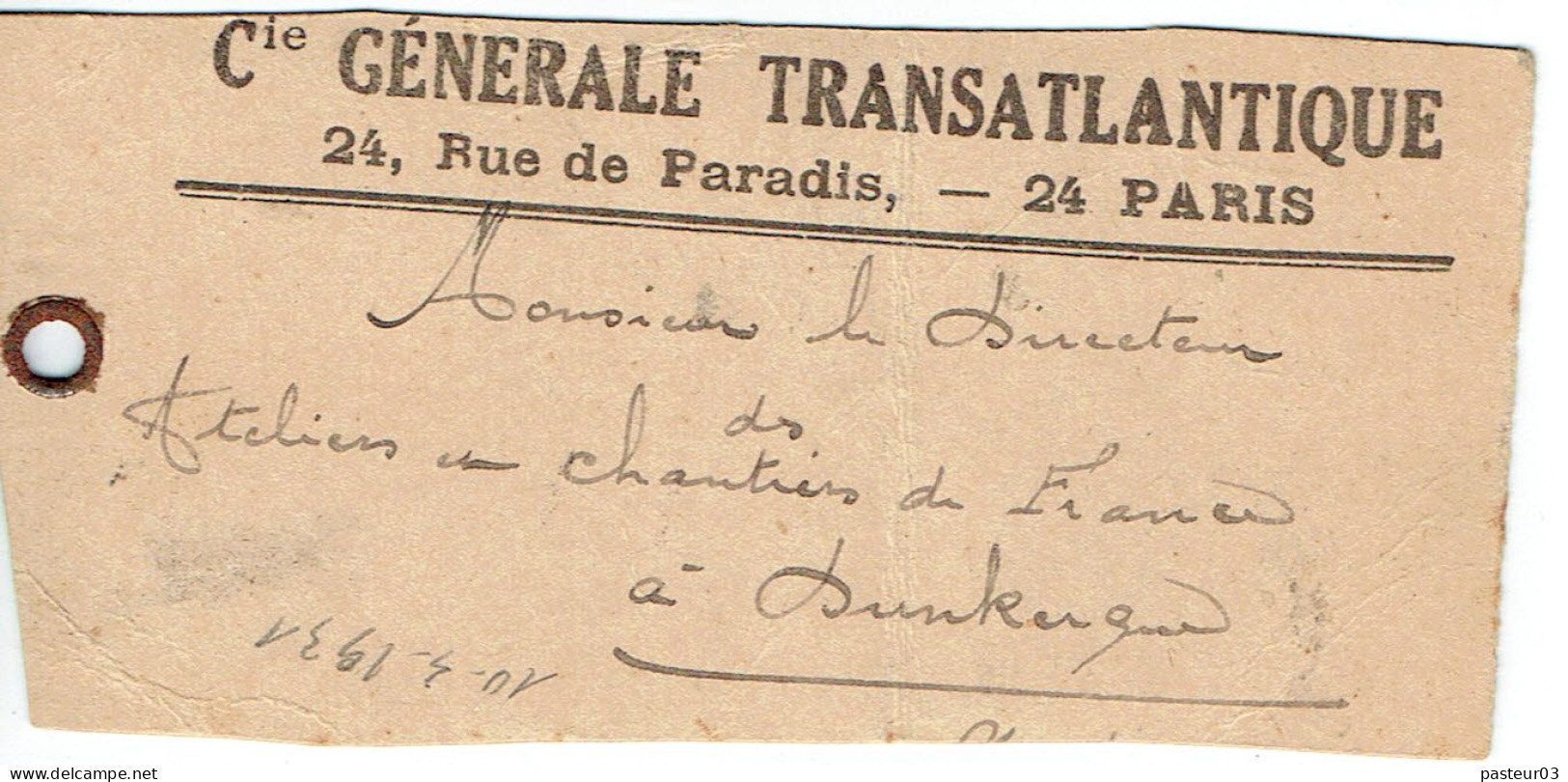 Tarifs Postaux France Du 09-08-1926 (28) Pasteur N° 174 30 C. X 10 Cachet RAU Lettre 600 G. 10-04-1931 Compagnie Général - 1922-26 Pasteur
