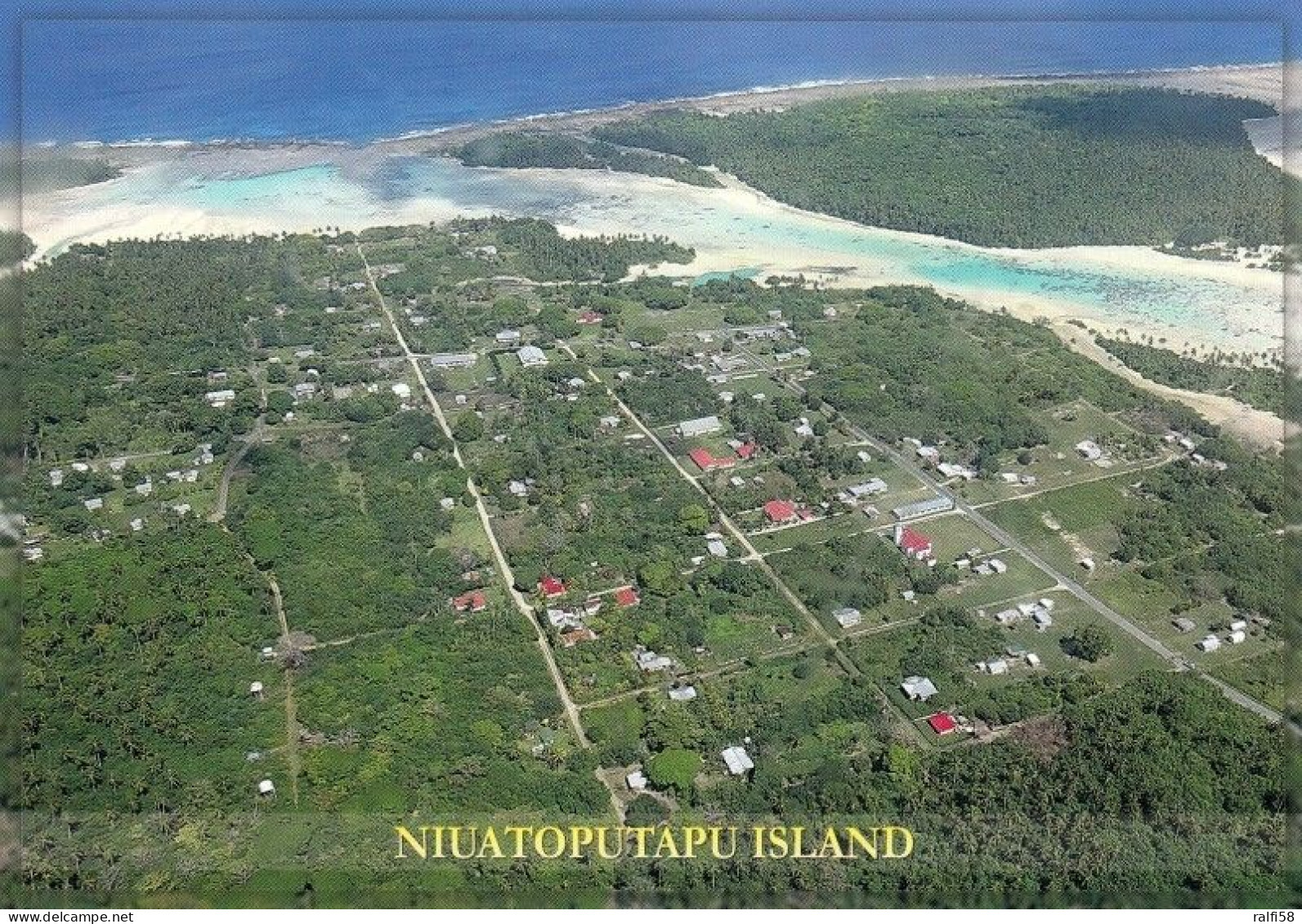 1 AK Tonga * Die Insel Niuatoputapu, Blick Auf Hihifo Village Und Die Insel Hunganga * - Tonga