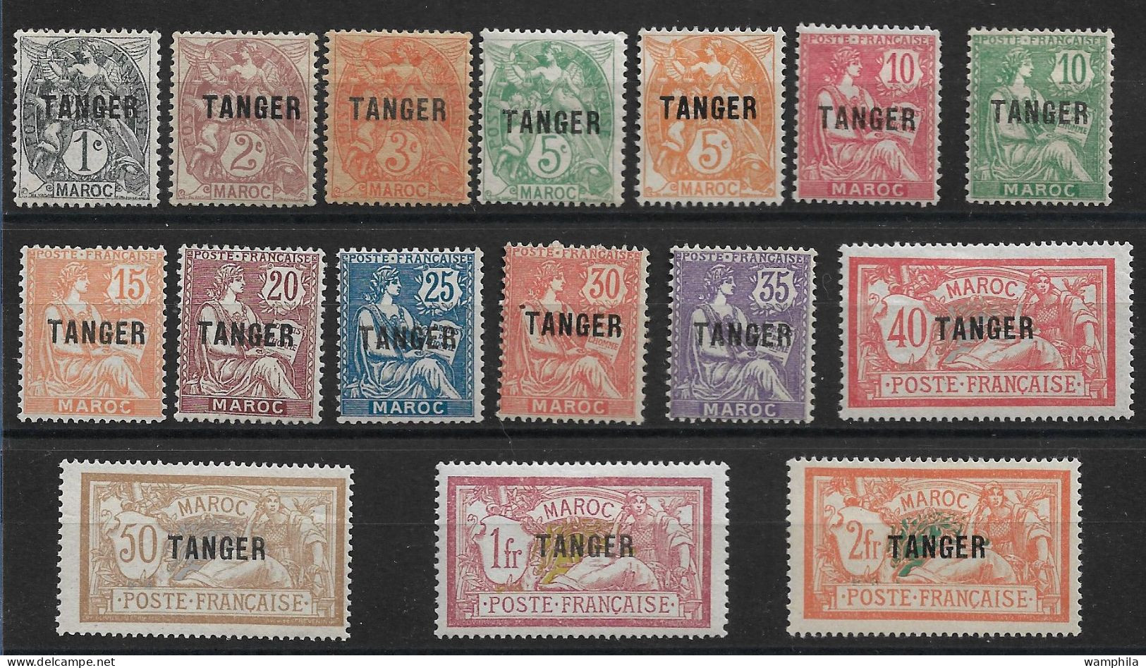 Maroc Série Tanger 80/96* Sans N°94 Et 97. Cote 167€. - Ongebruikt