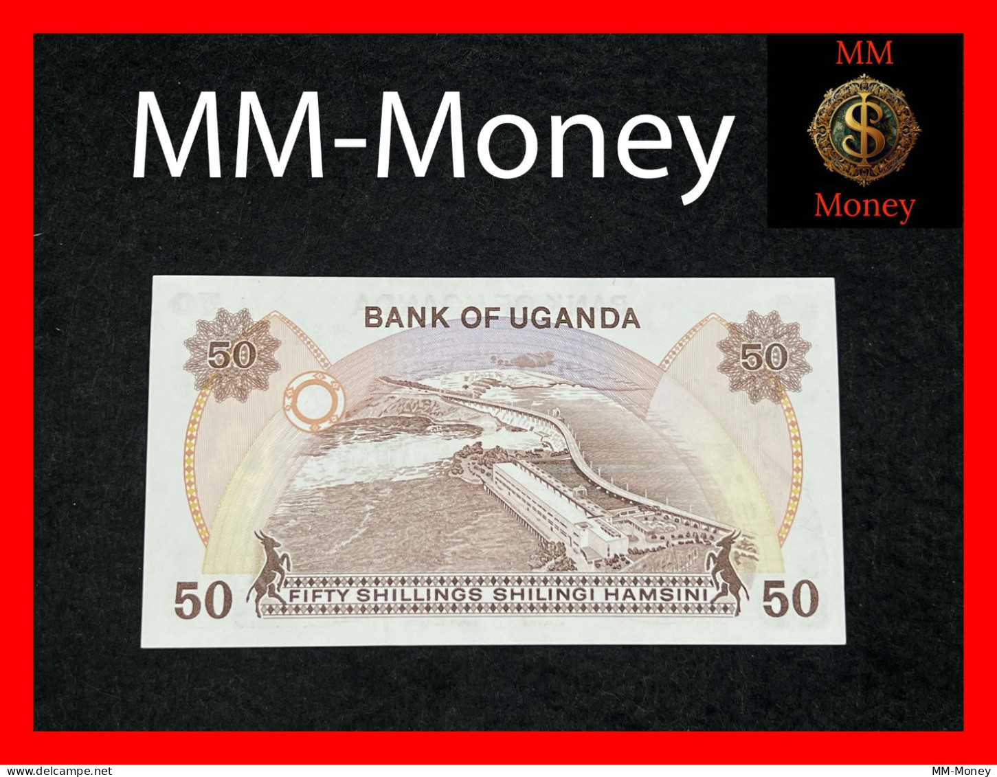 UGANDA  50 Shillings  1982  P. 18 B  *signature Governor - Deputy Governor*   **scarce**   UNC - Oeganda