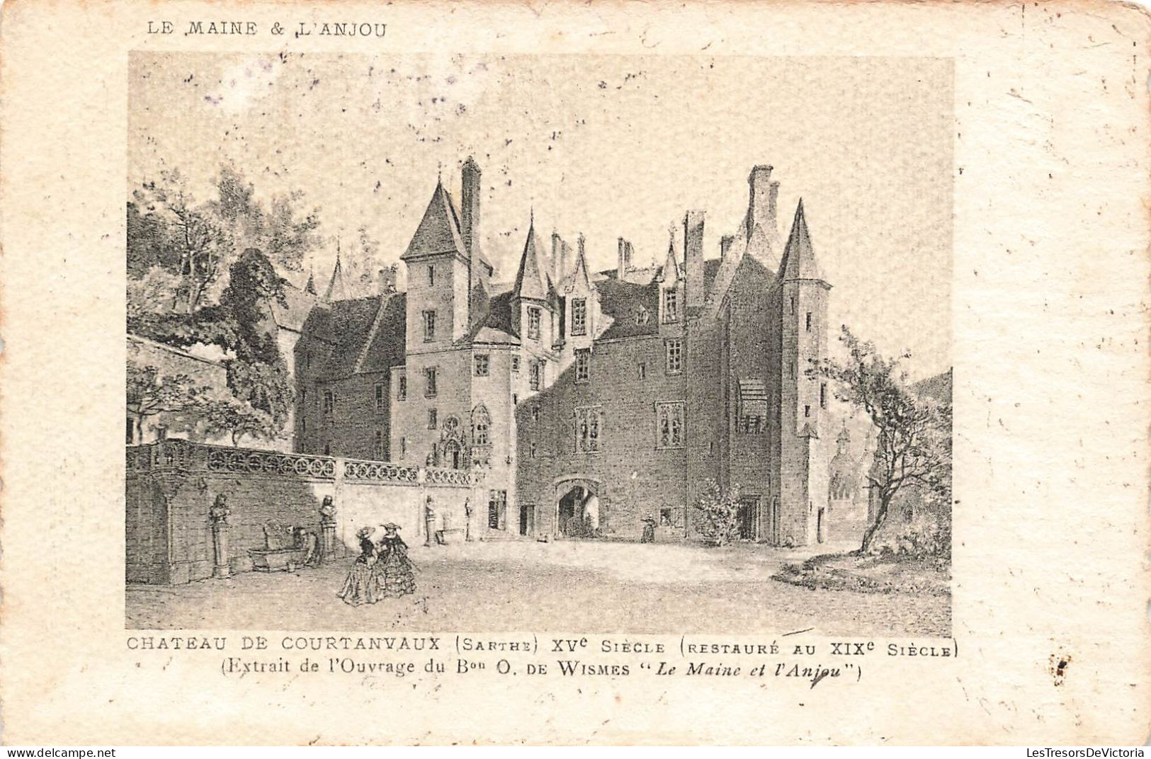 FRANCE - Le Maine & L'Anjou - Château De Courtanvaux (Sarthe) XVe Siècle - Vue D'ensemble - Carte Postale Ancienne - Other & Unclassified