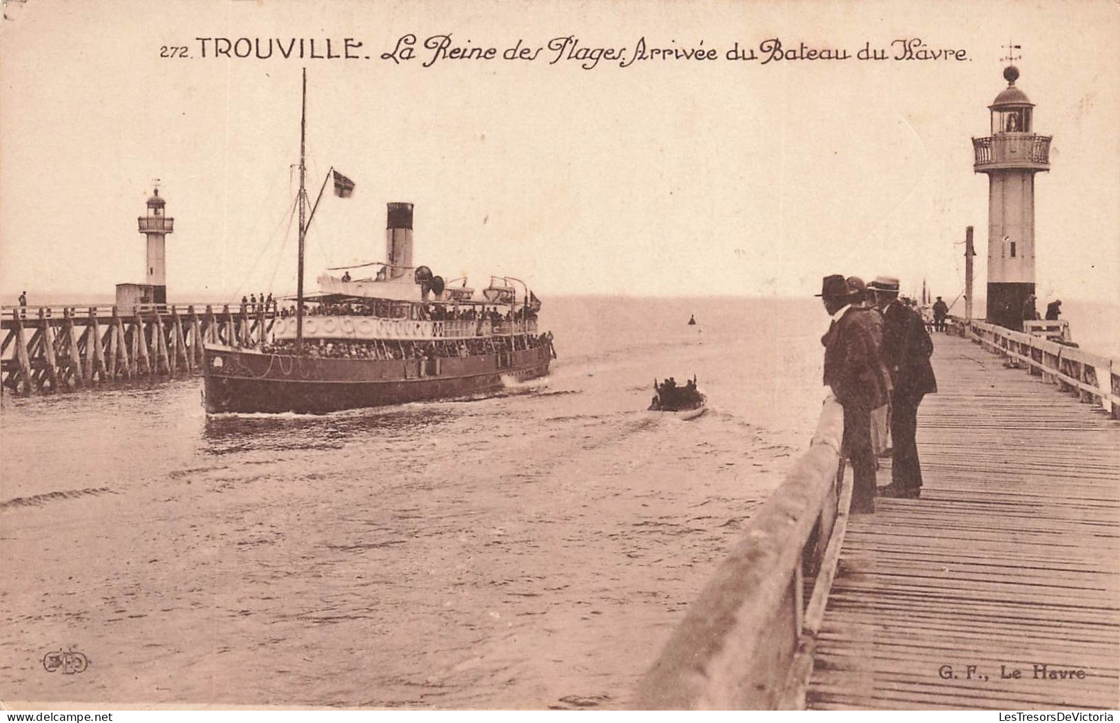 FRANCE - Trouville - La Reine Des Plages - Arrivée Du Bateau Du Havre - Carte Postale Ancienne - Trouville