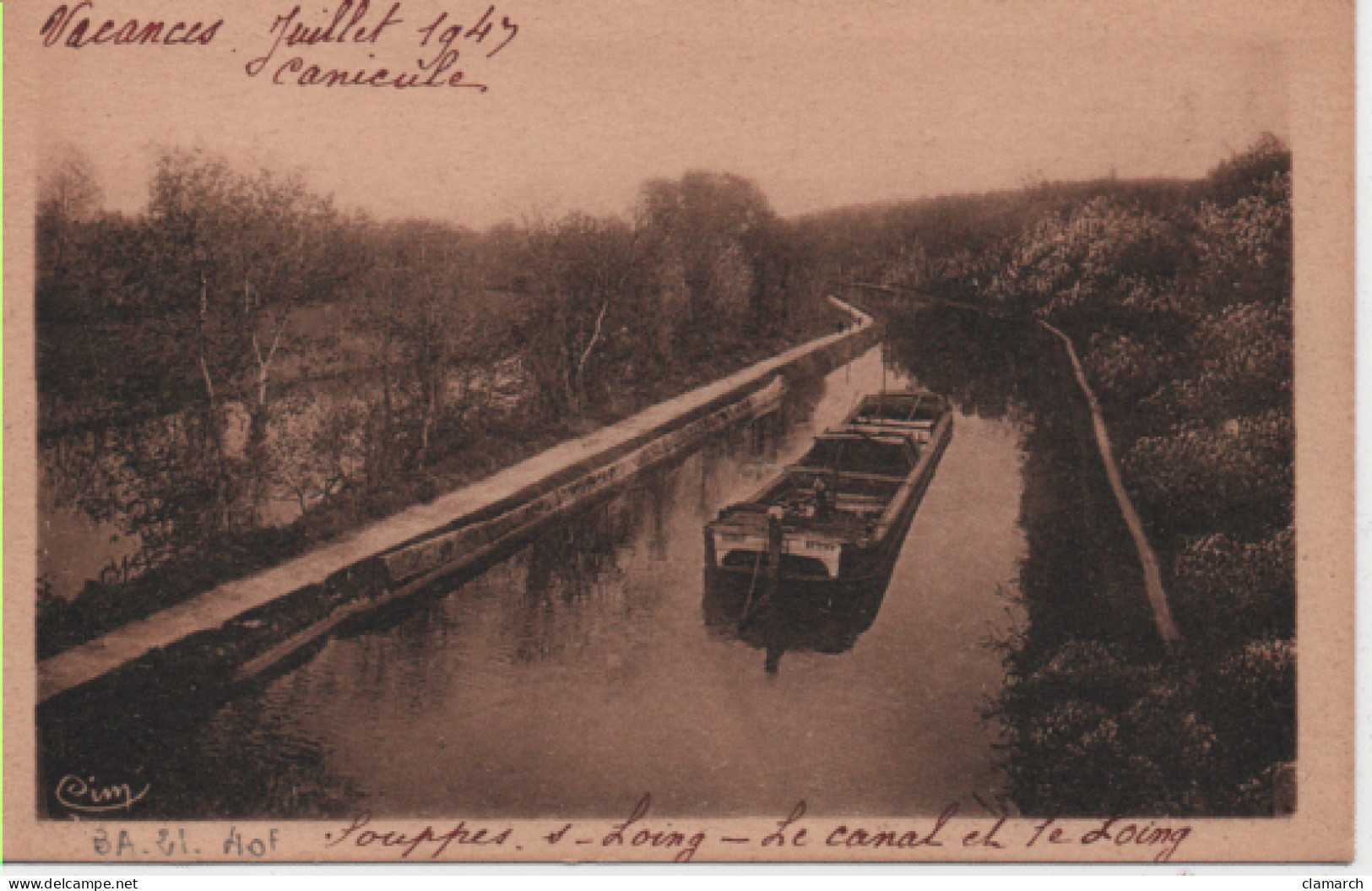 SEINE ET MARNE-Souppes-sur Loing-le Canal Et Le Loing - CIM - Souppes Sur Loing