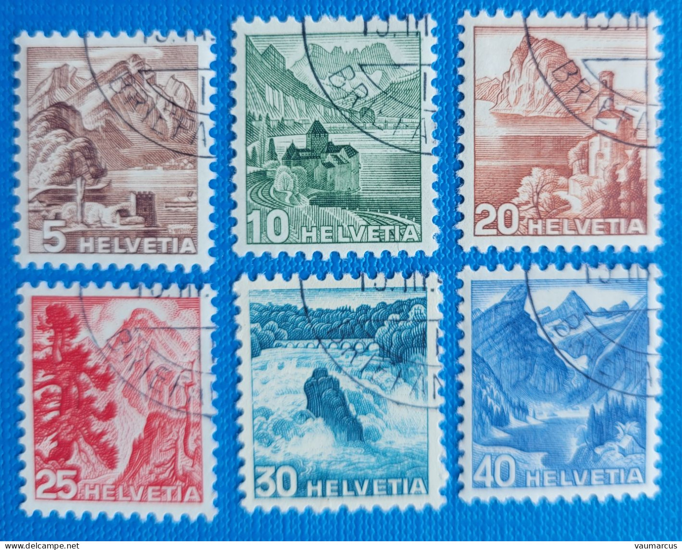 1948 Zu 285-290 / Mi 500-505 / YT461-466 Obl. 1er Jour 15.3.(48) LP Voir Description - Used Stamps
