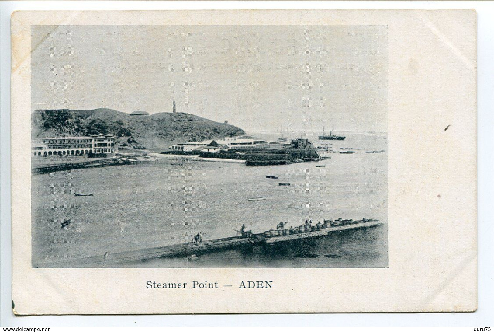 YÉMEN Post Card Dos Simple * ADEN Steamer Point - Jemen