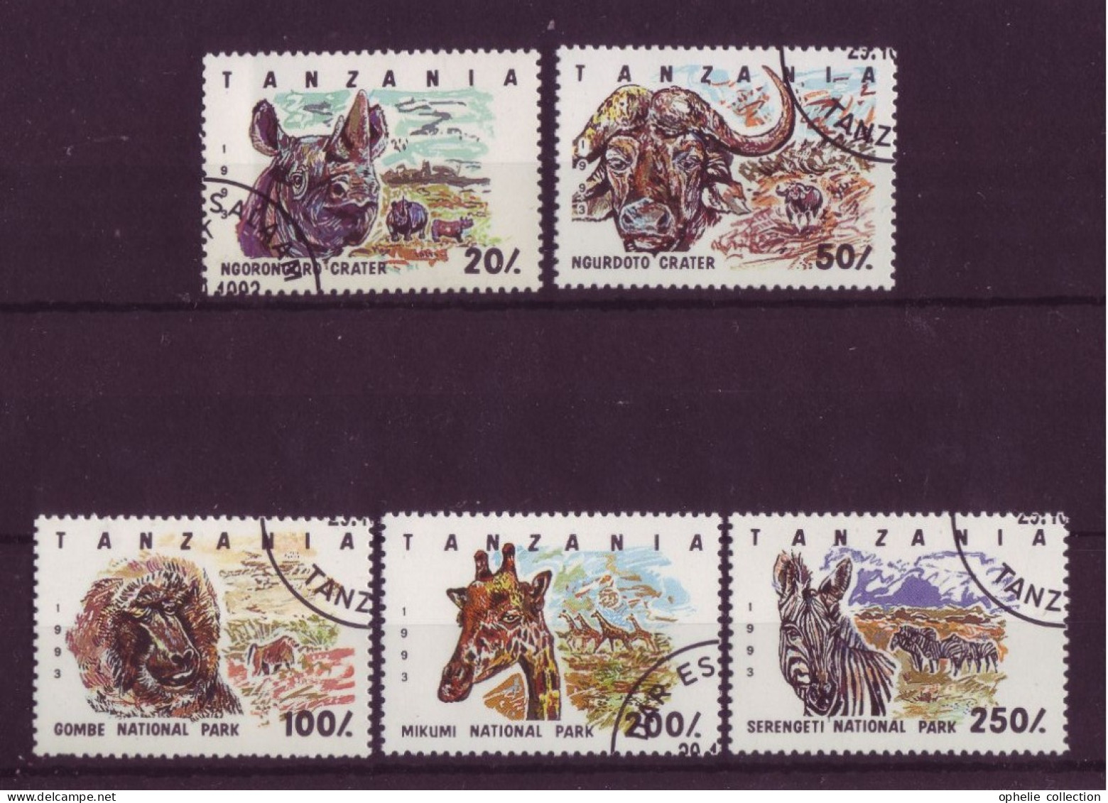 Afrique - Tanzanie - Faune - 5 Timbres Différents - 6934 - Tanzania (1964-...)