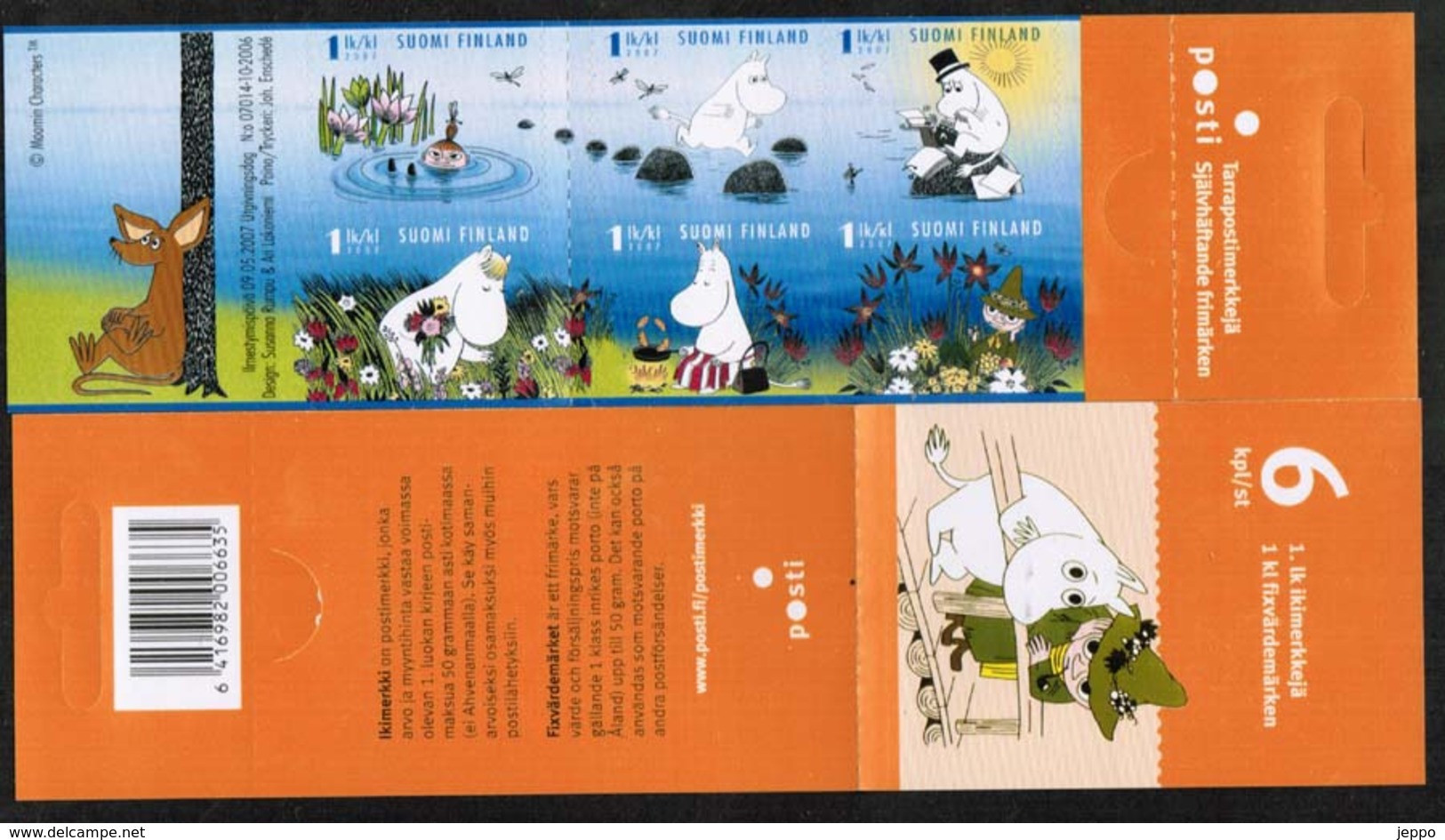 2007 Finland, Moomins Booklet MNH **. - Markenheftchen